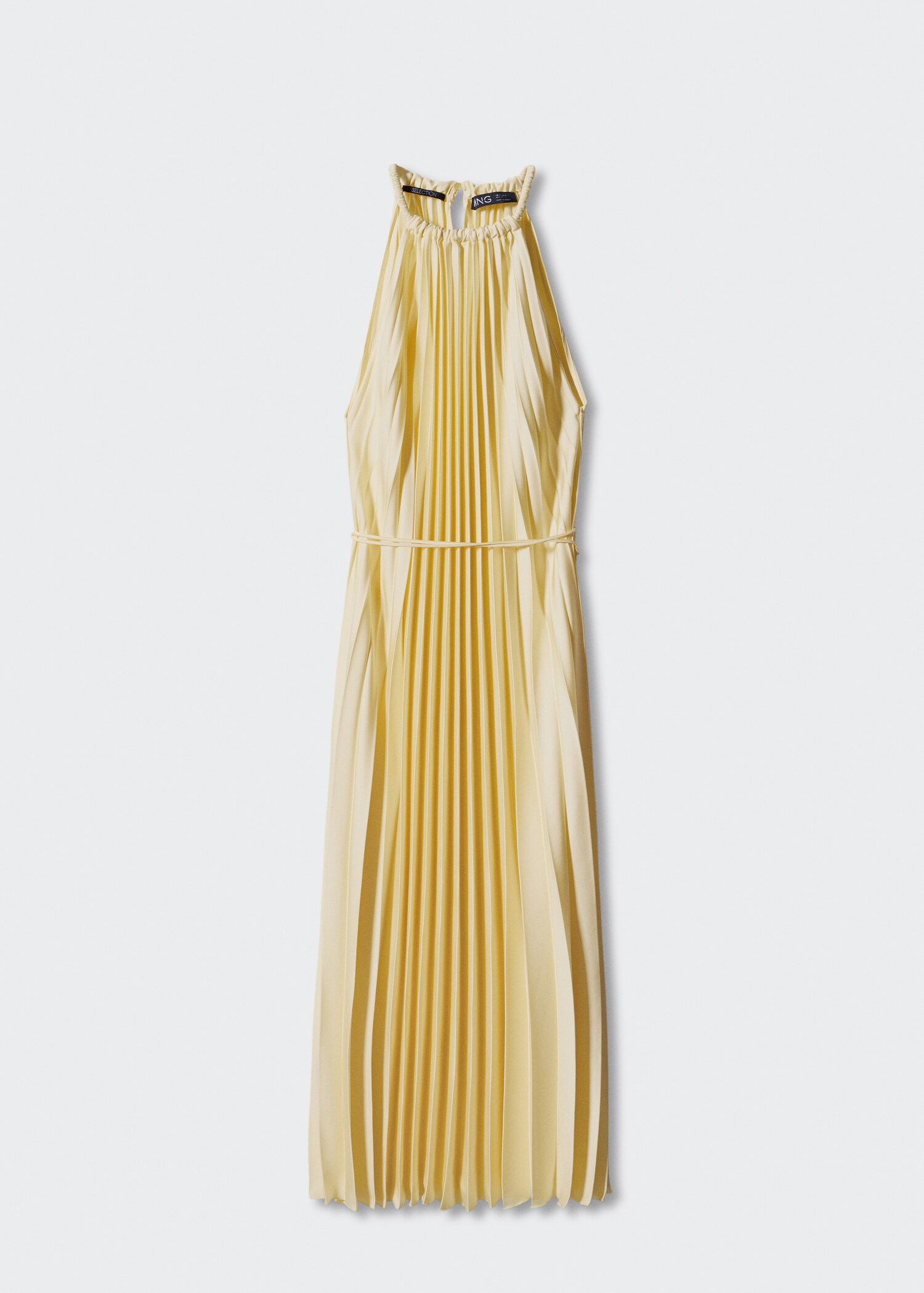 Vestido plisado cuello halter - Artículo sin modelo