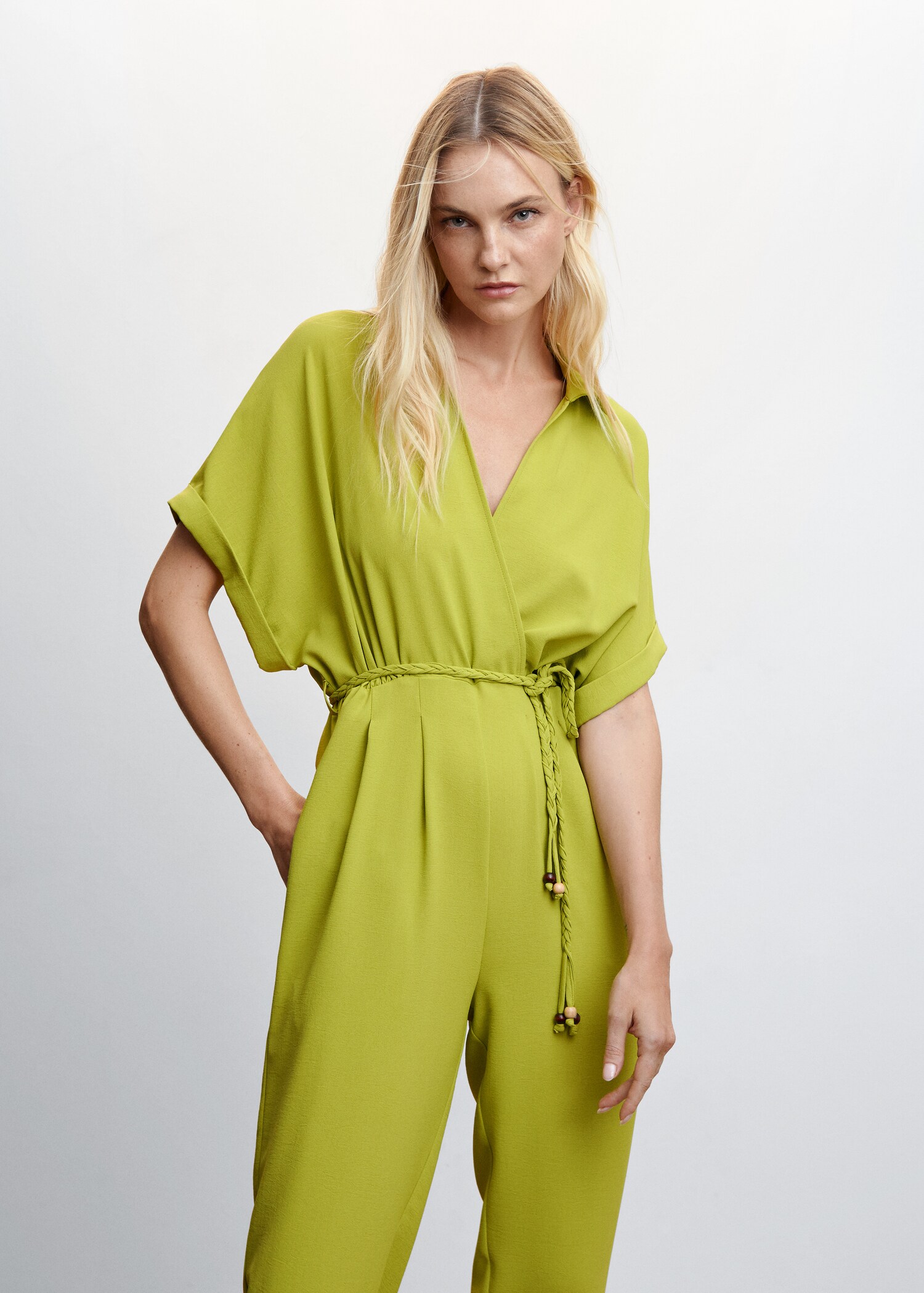 Lace shirt jumpsuit - Medium plane