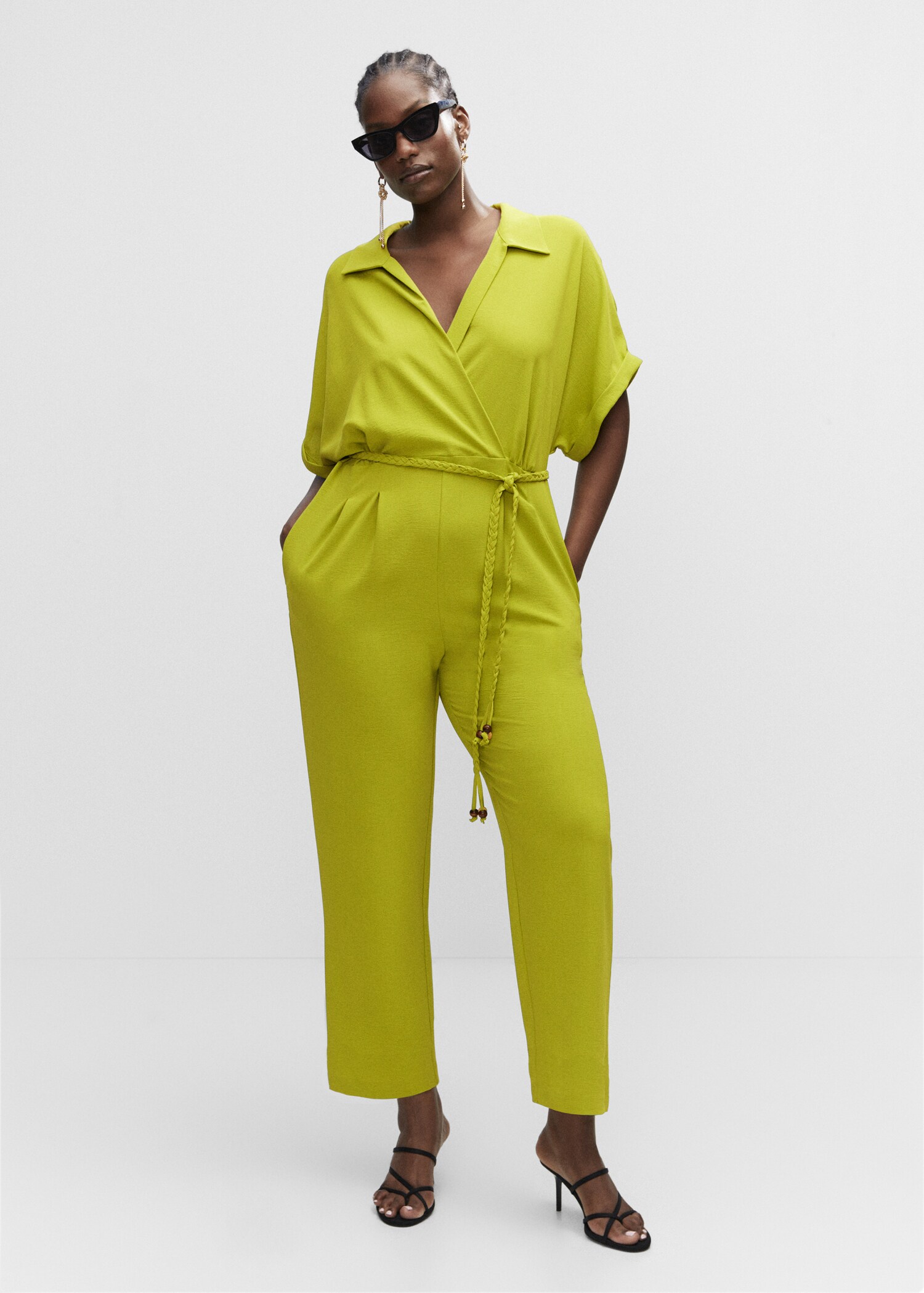 Lace shirt jumpsuit - Details of the article 3