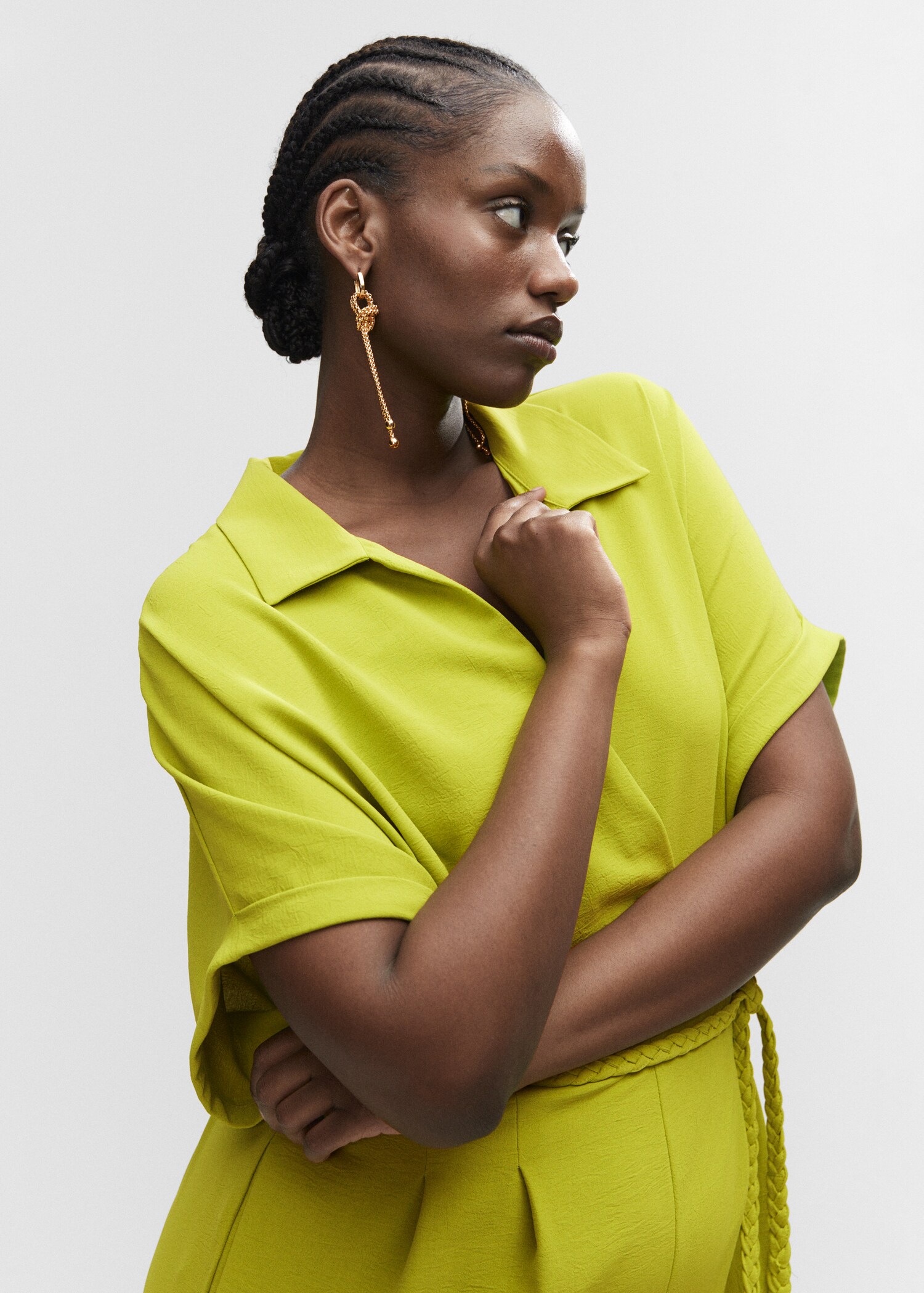 Lace shirt jumpsuit - Details of the article 5