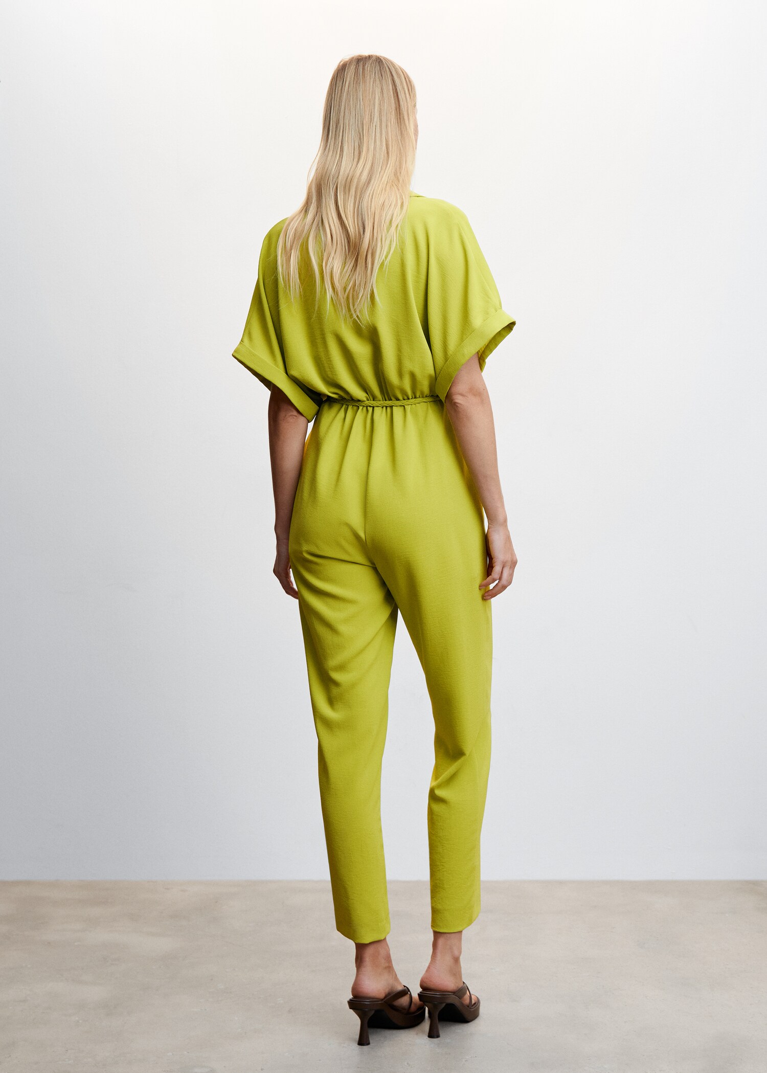 Lace shirt jumpsuit - Reverse of the article