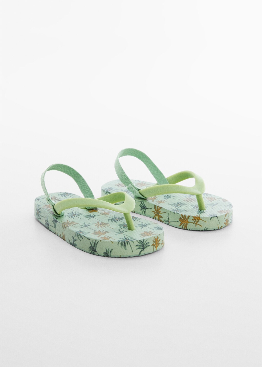 Palm tree flip flops