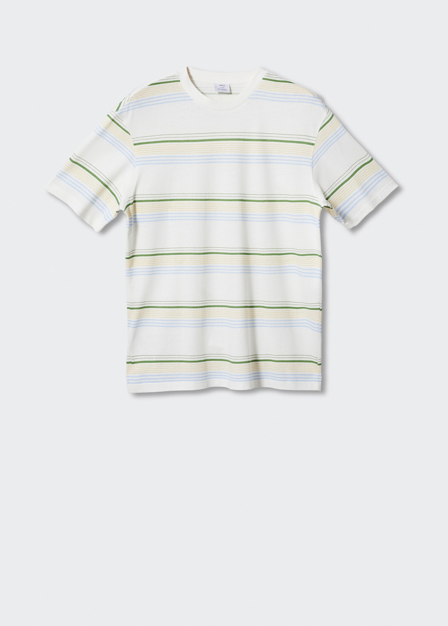 Textured striped T-shirt - Article without model