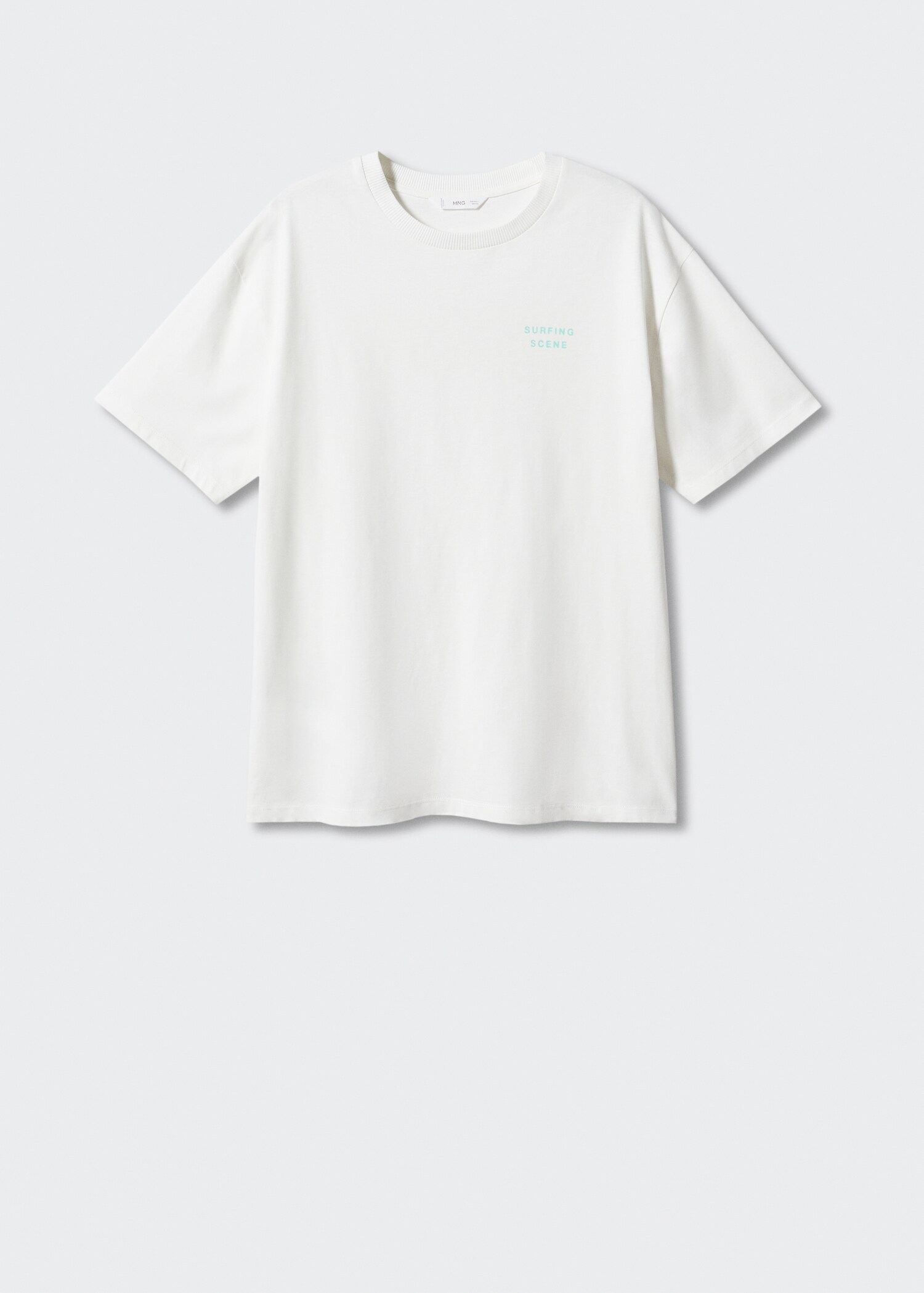 Printed cotton-blend T-shirt - Article without model