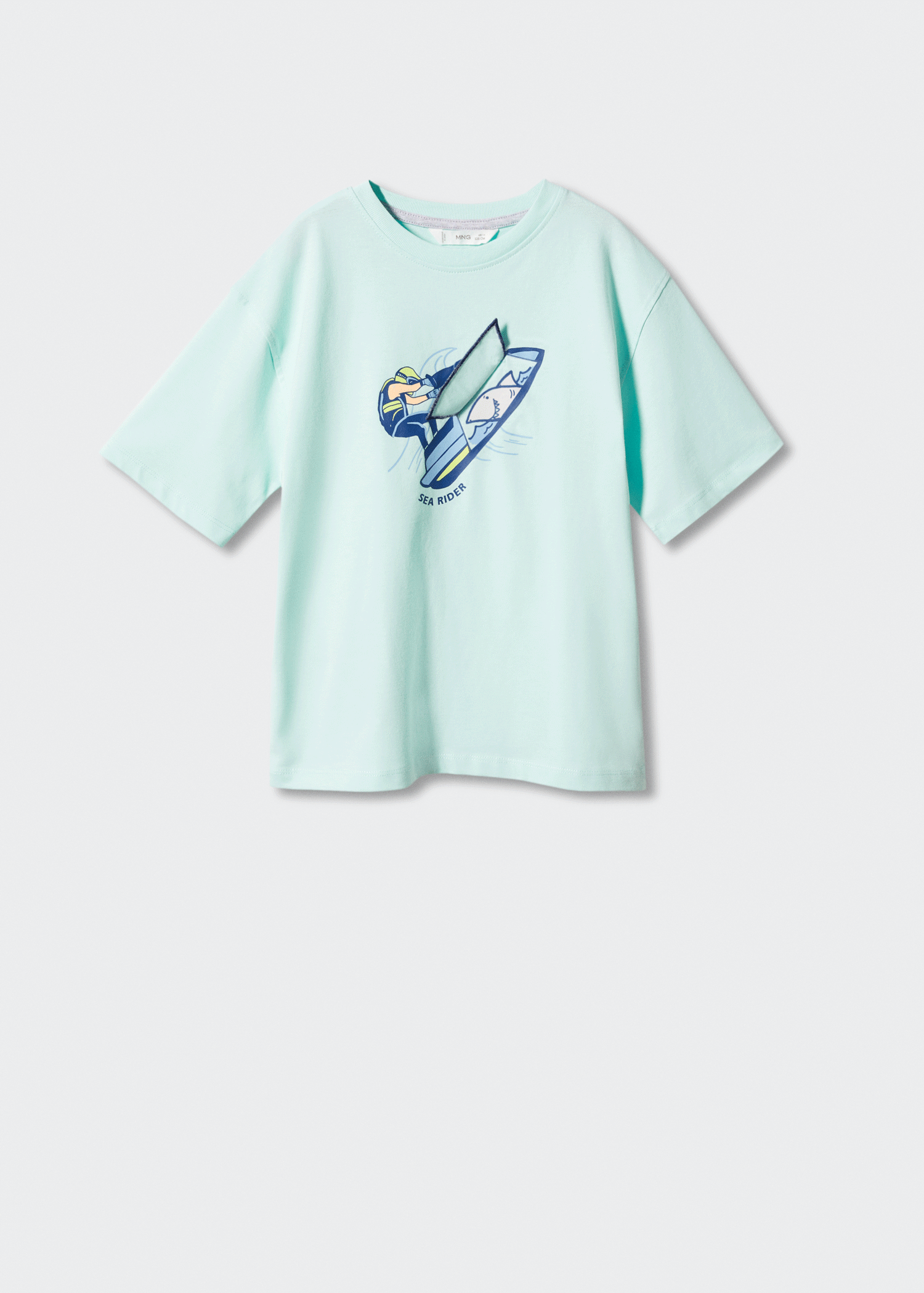 Bawełniany wzorzysty t-shirt - Szczegóły artykułu 6