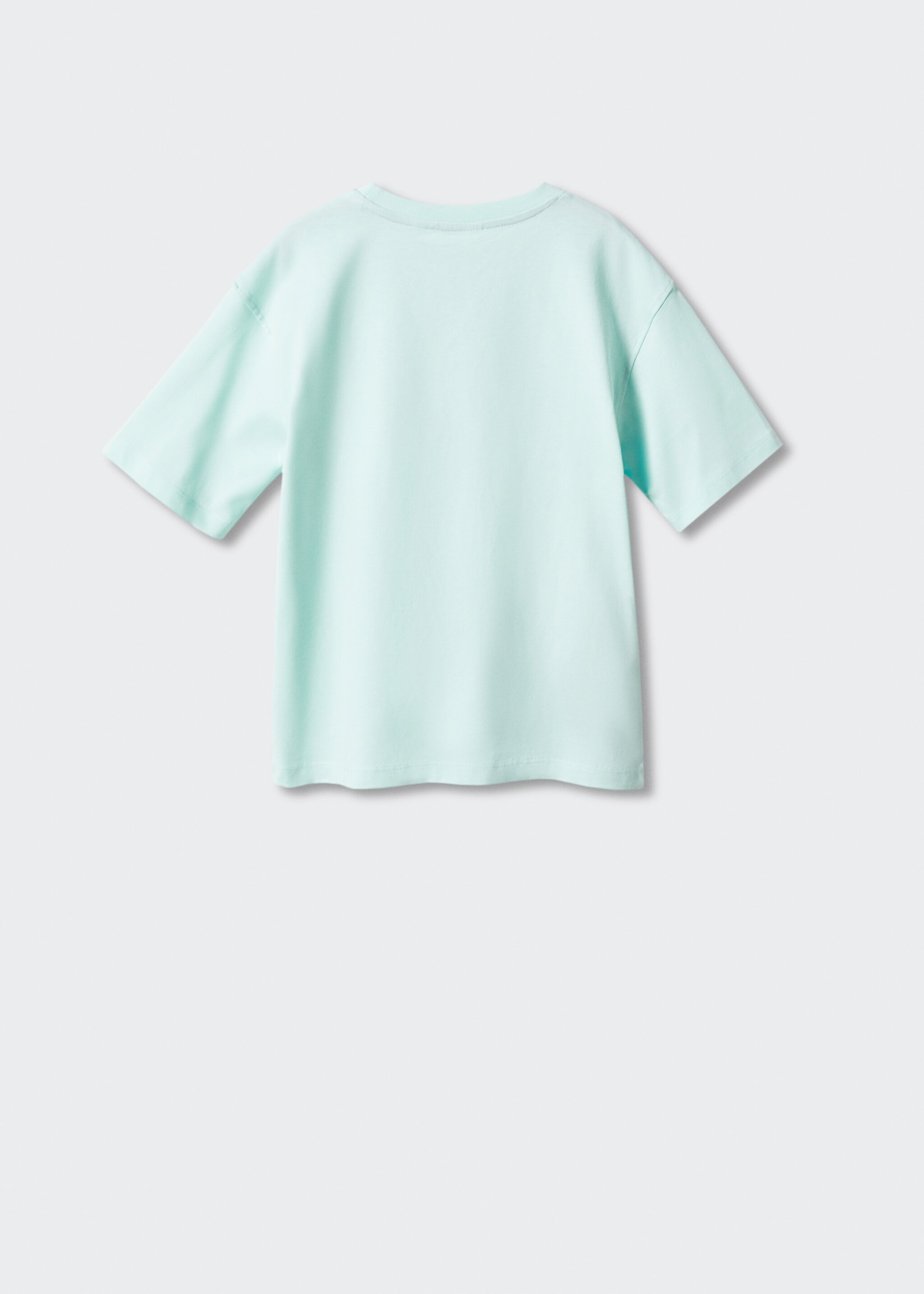 Samarreta barreja cotó estampada - Revers de l'article, Turquesa. Ref: 47017840-00.