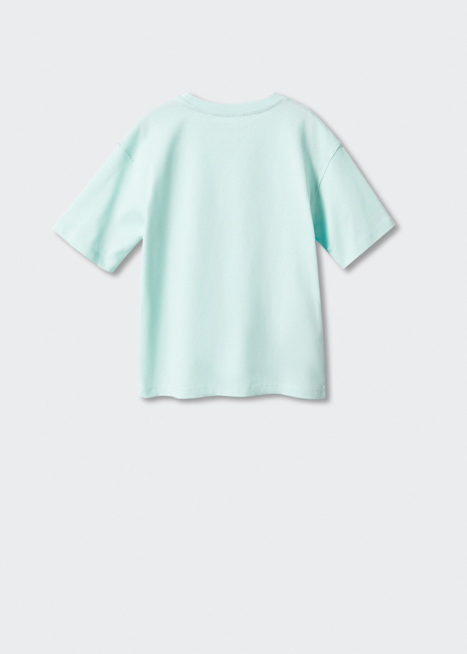 Bawełniany wzorzysty t-shirt - Tylna strona artykułu