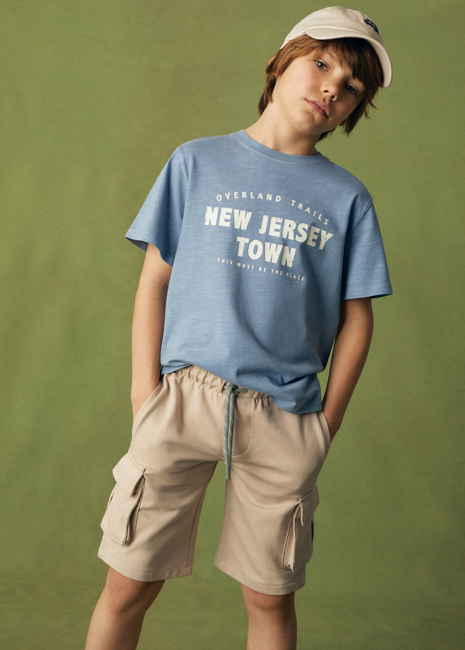 T-shirt coton imprimé - Plan moyen