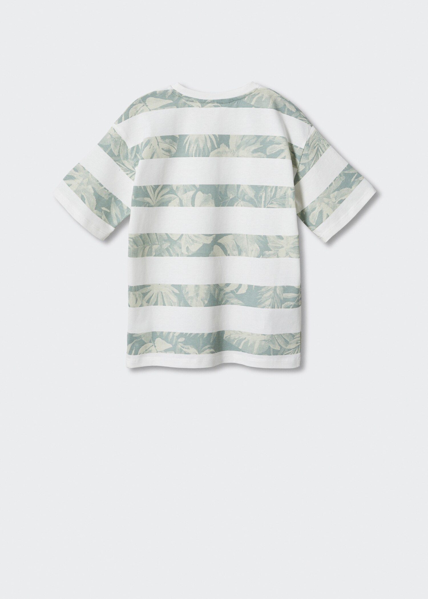 Printed striped T-shirt - Reverse of the article