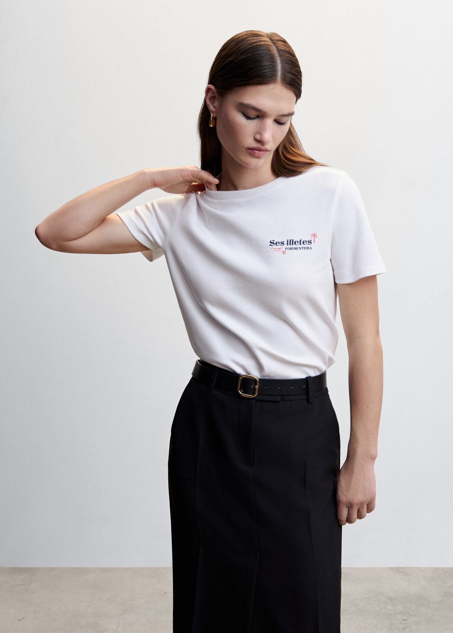 Chemise imprimée coton - Plan moyen