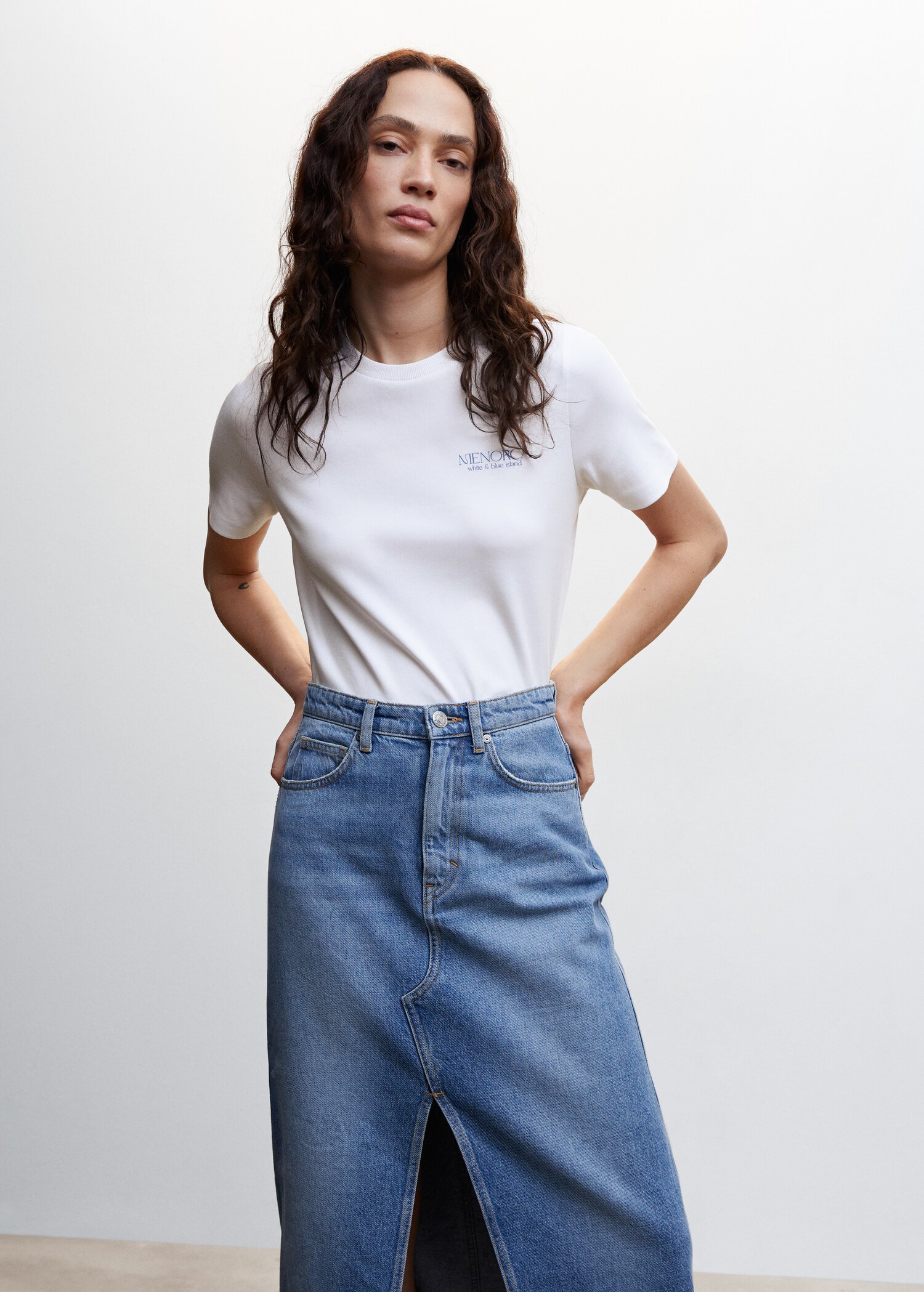 Chemise imprimée coton - Plan moyen