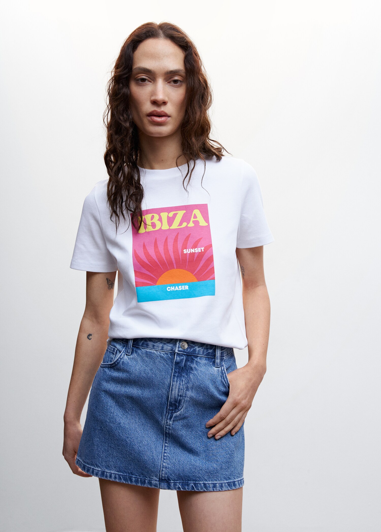 Chemise imprimée coton - Plan moyen