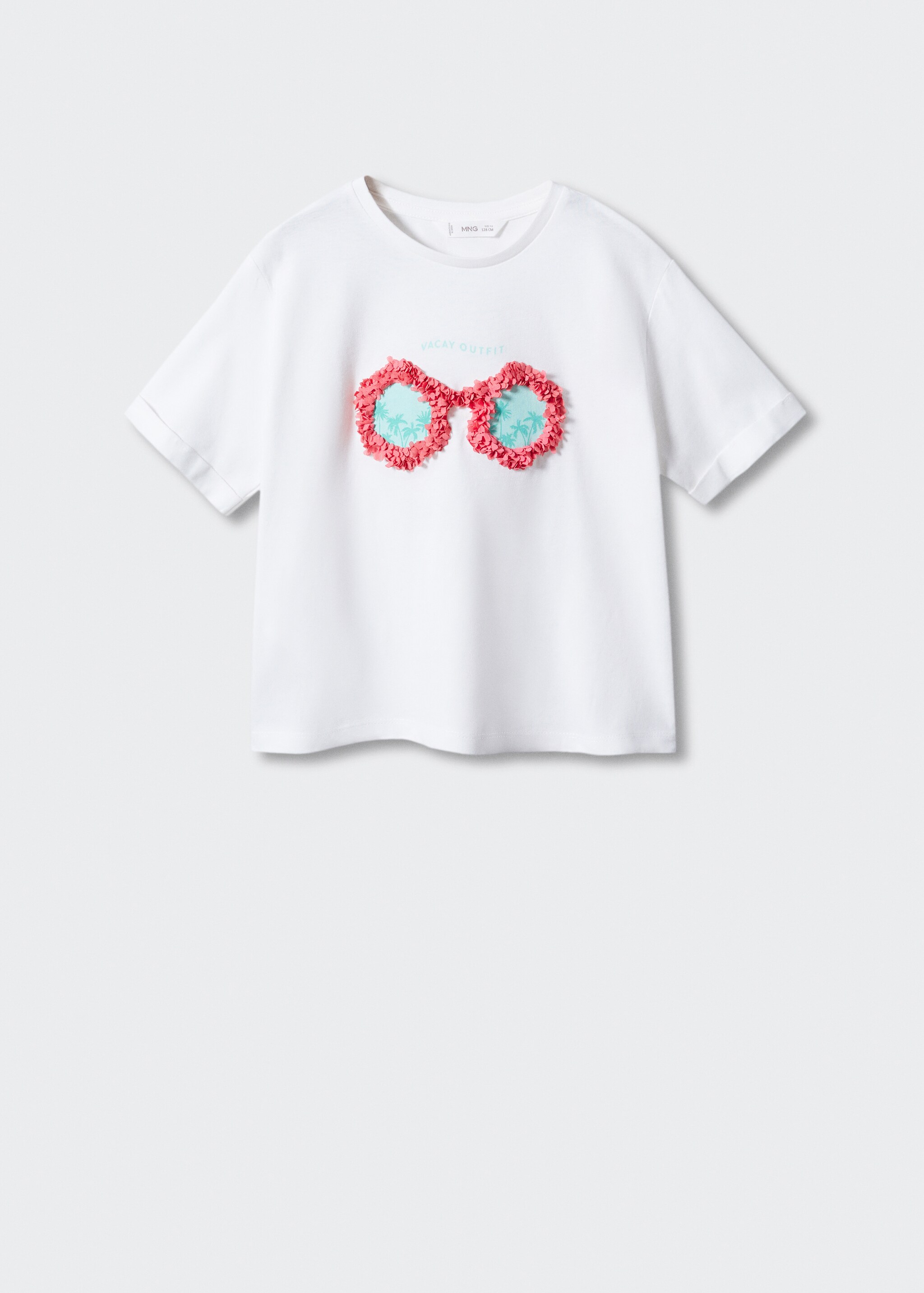 Gemustertes T-Shirt mit Textur - Artikel ohne Model