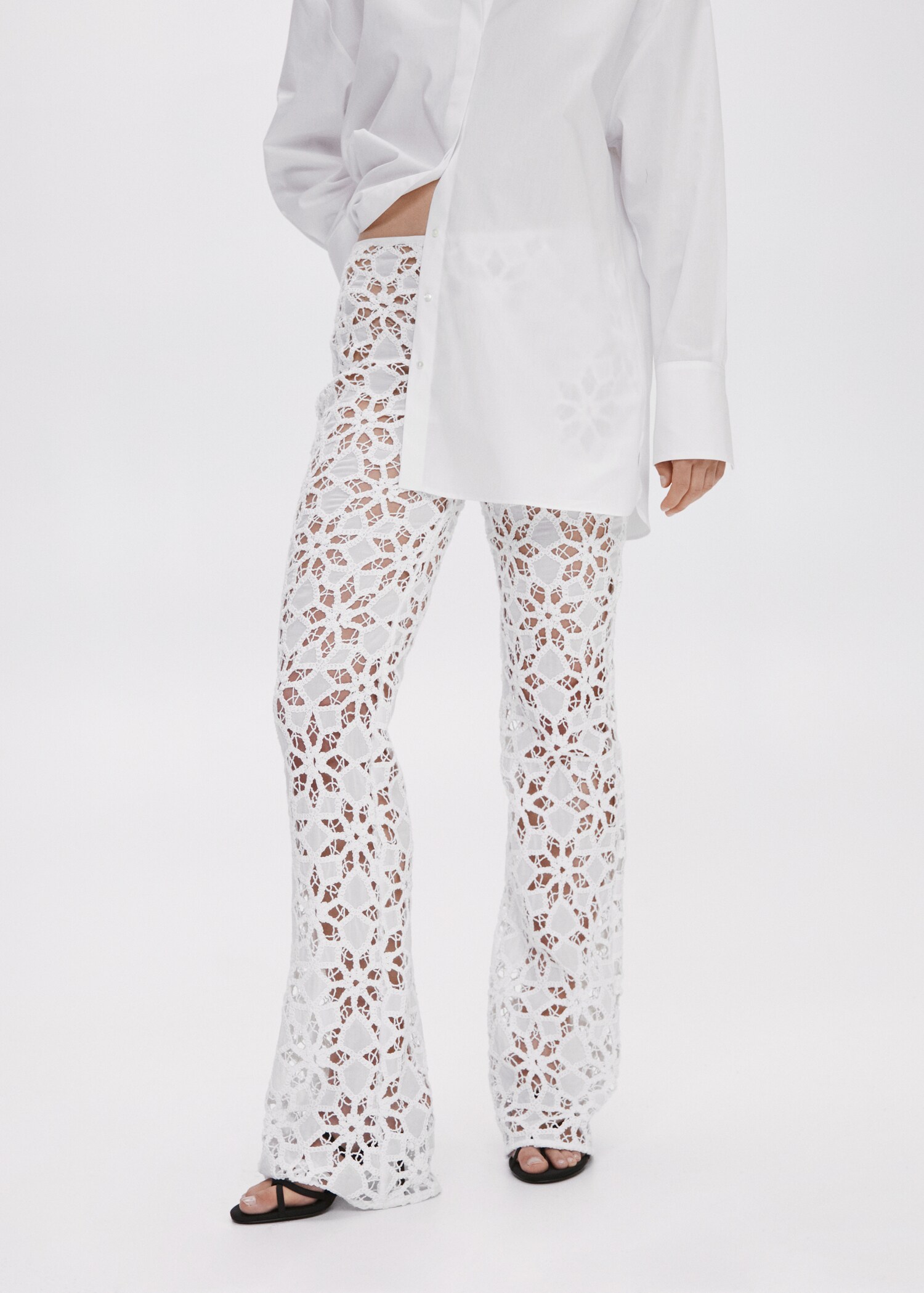 Crochet palazzo pants - Medium plane