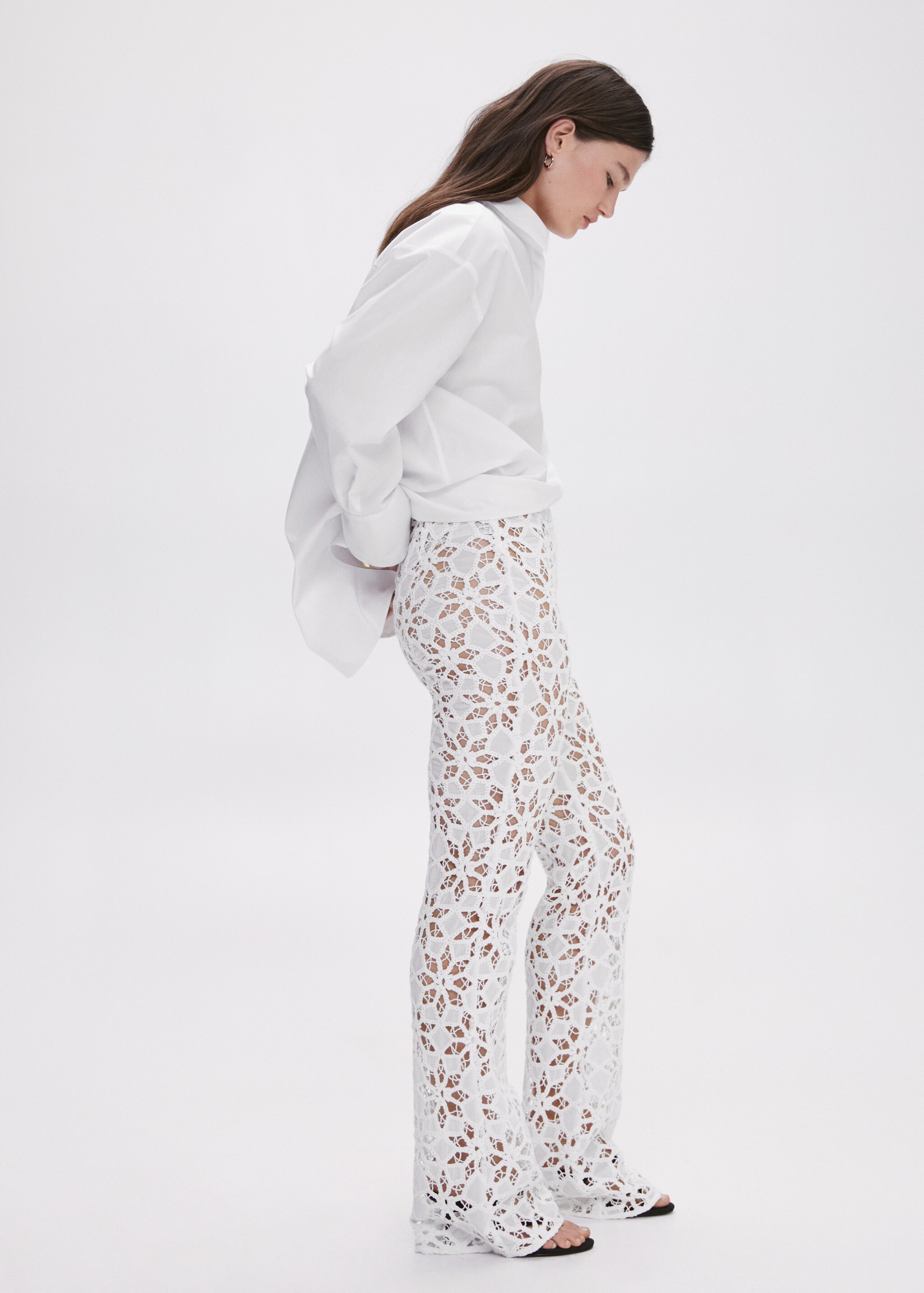 Crochet palazzo trousers - Details of the article 2