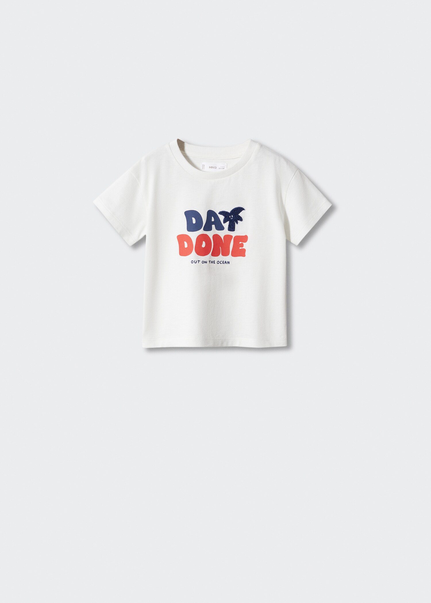 T-shirt coton lettres - Article sans modèle