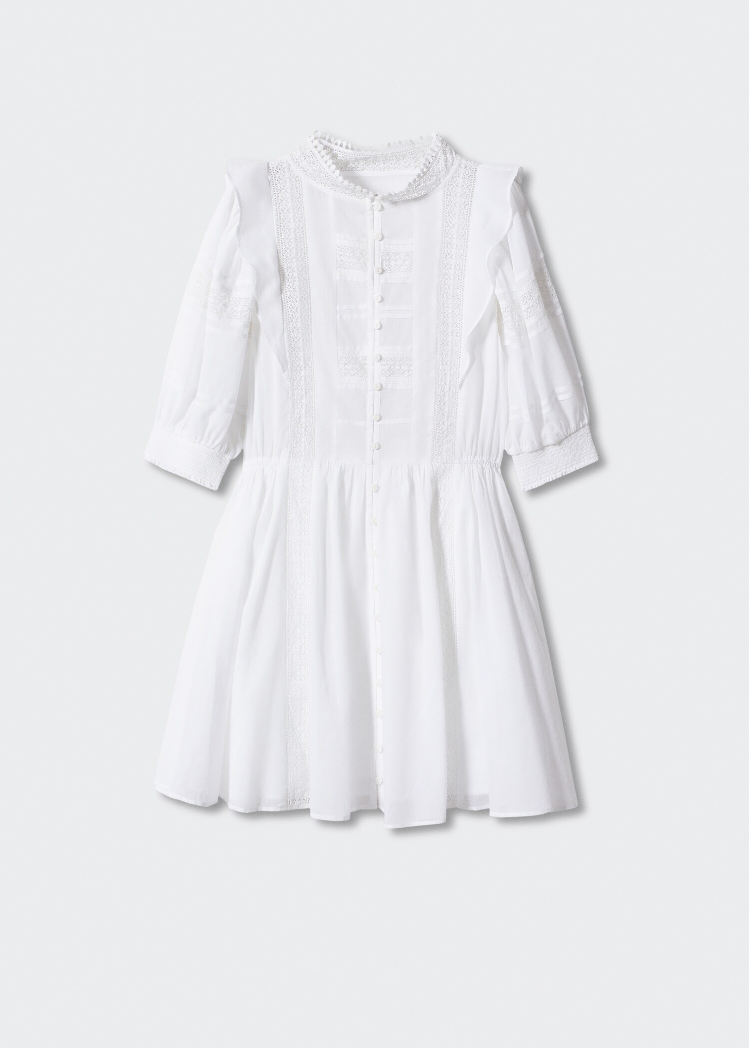 Rochie brodată cu mâneci bufante - Articol fără model