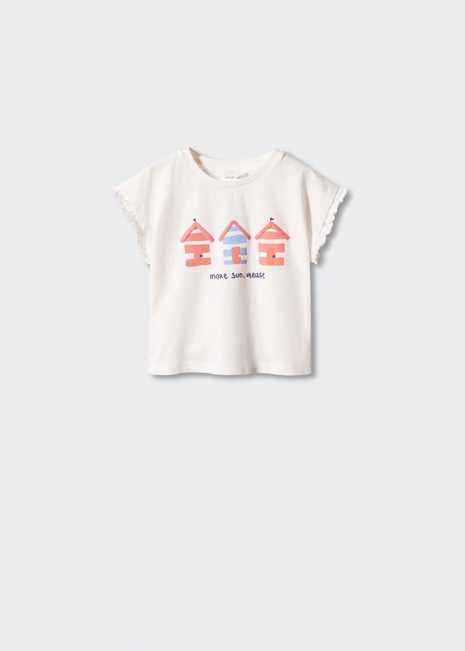 Printed cotton-blend T-shirt - Article without model