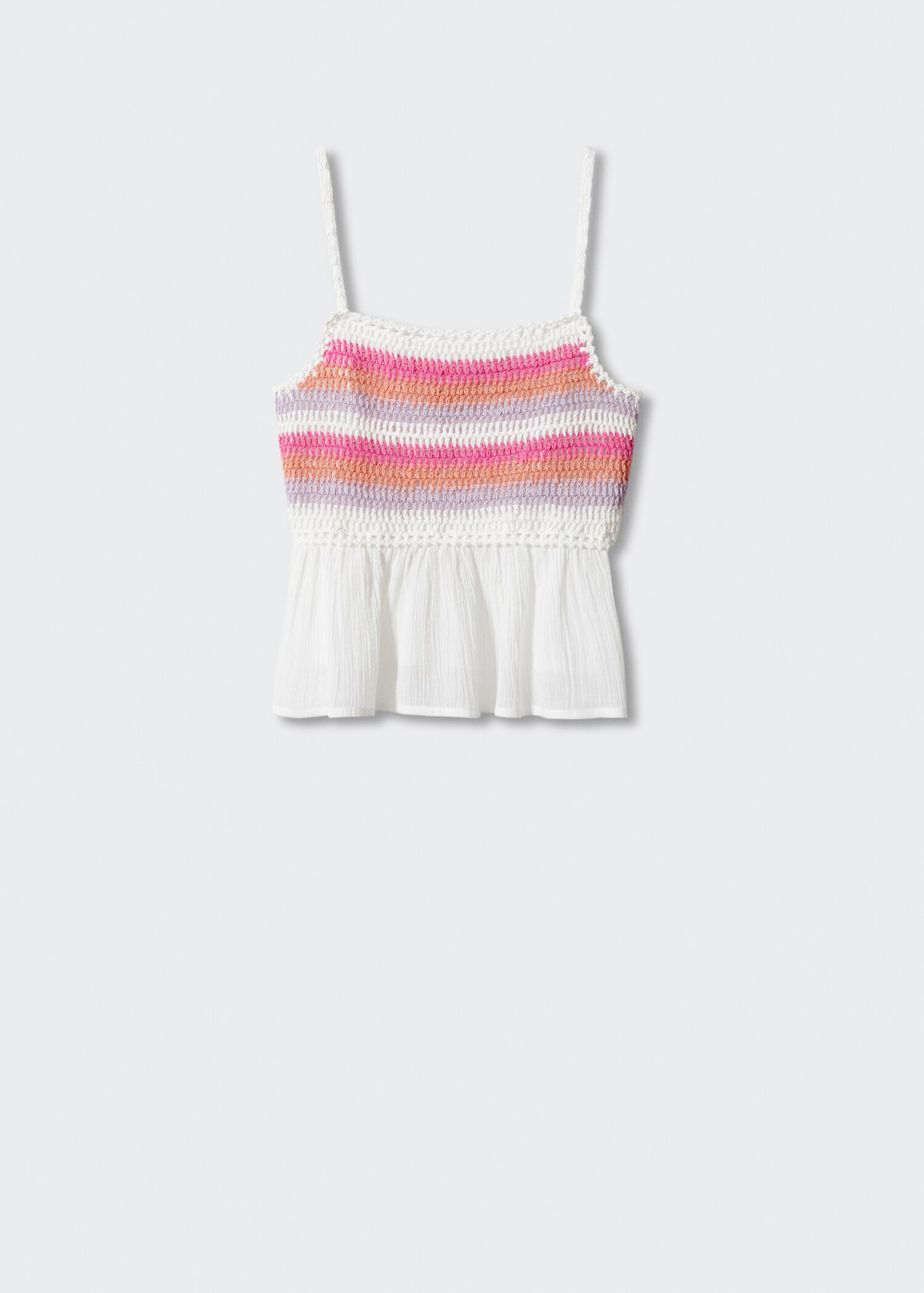 Top maglia multicolore - Articolo senza modello
