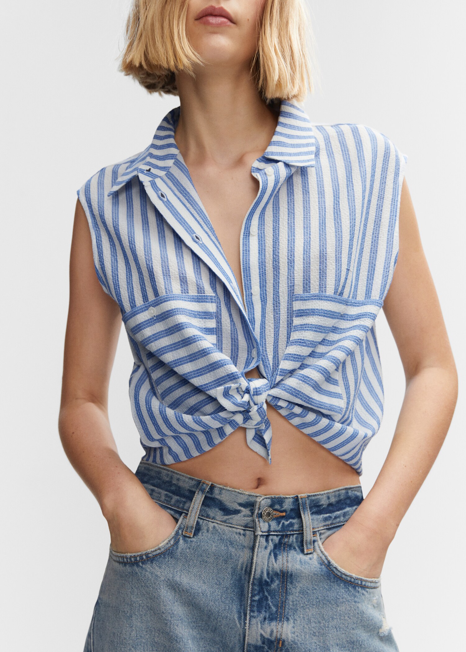 Ärmelloses Print-T-Shirt - Damen | MANGO OUTLET Deutschland 