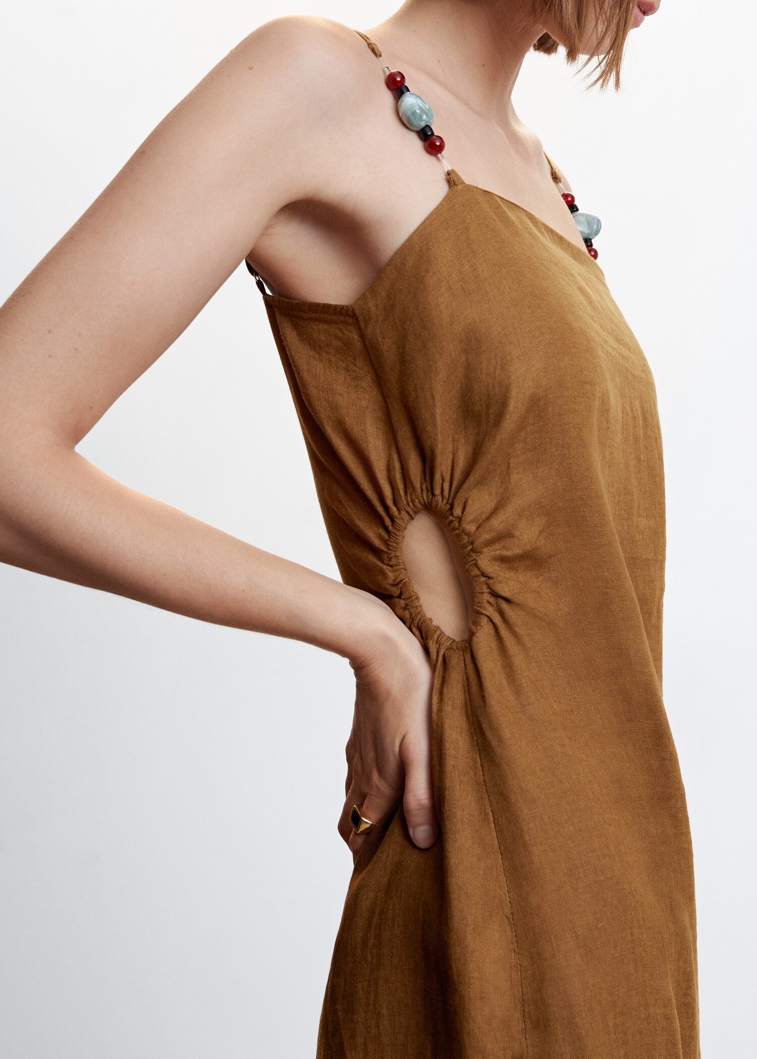 Vestido lino detalle piedras - Detalle del artículo 1