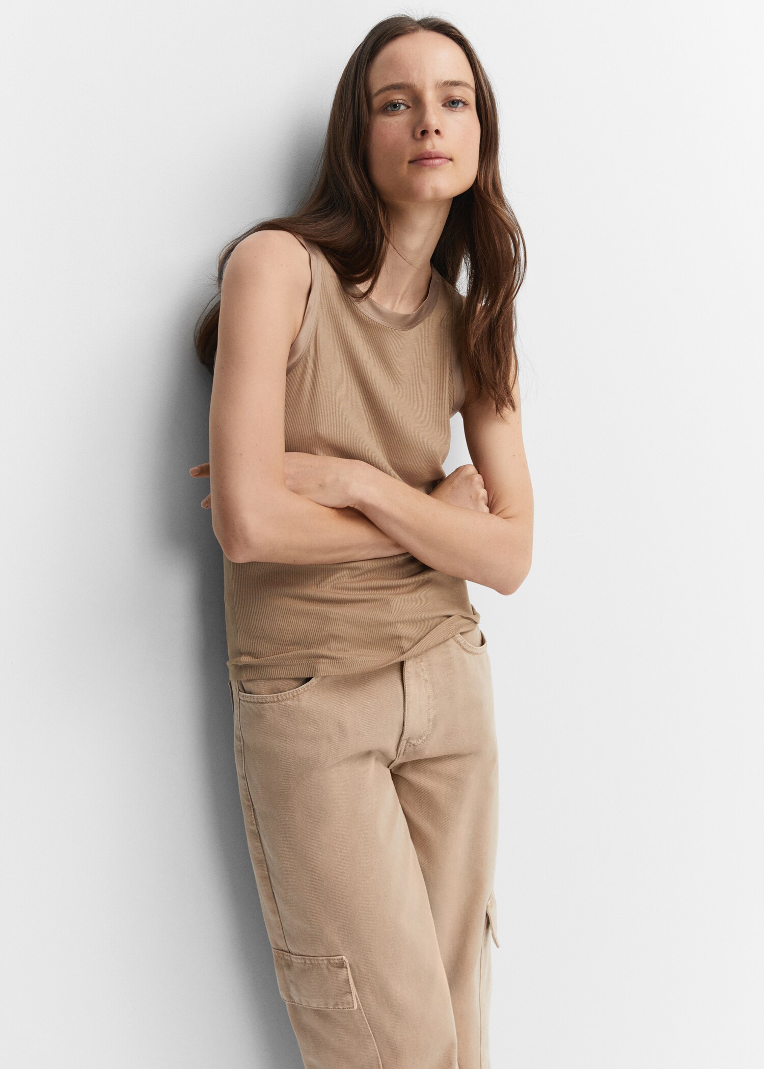 Top with satin details  - Details of the article 2