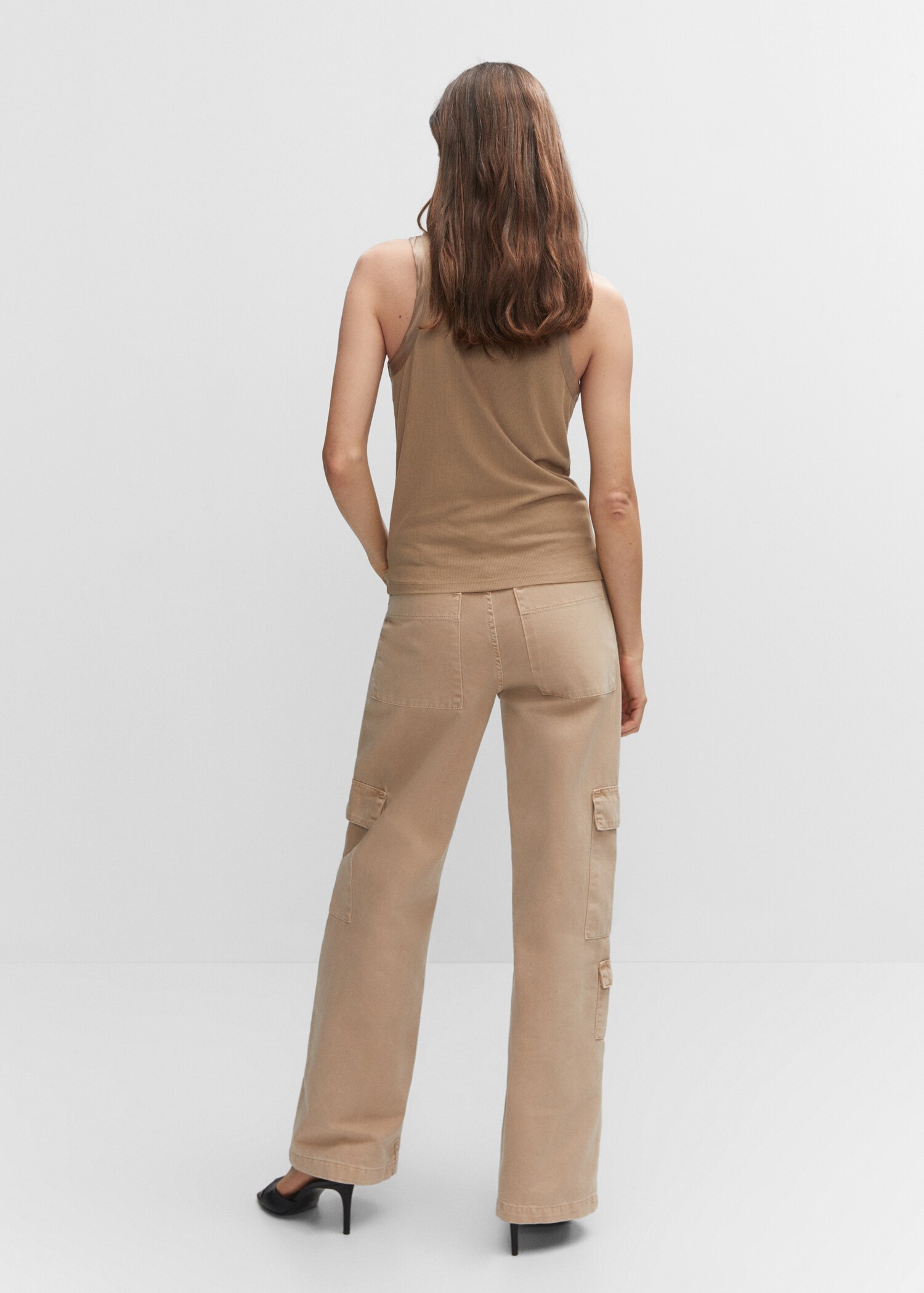 Top with satin details  - Reverse of the article