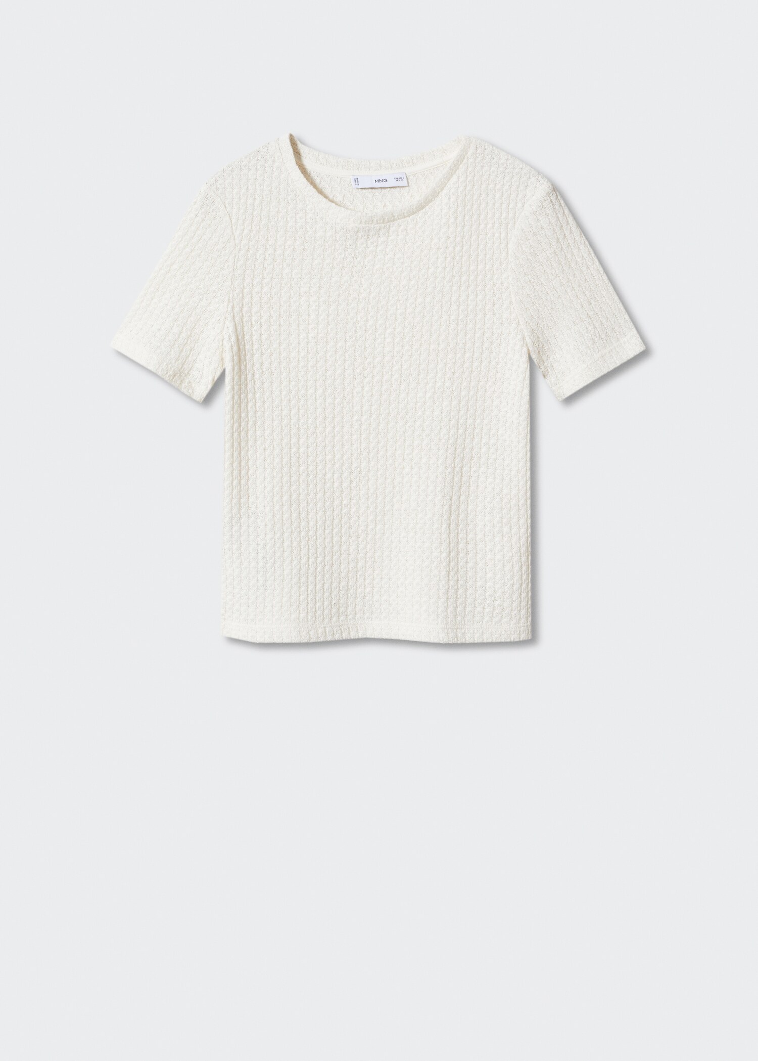 Knit cotton T-shirt - Article without model