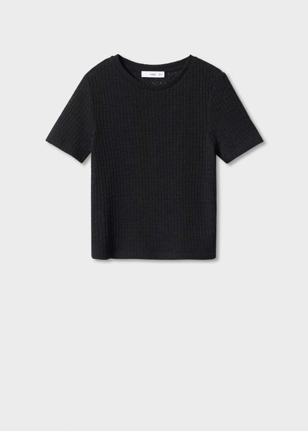 T-Shirt mit Lochmuster - Damen | MANGO OUTLET Deutschland