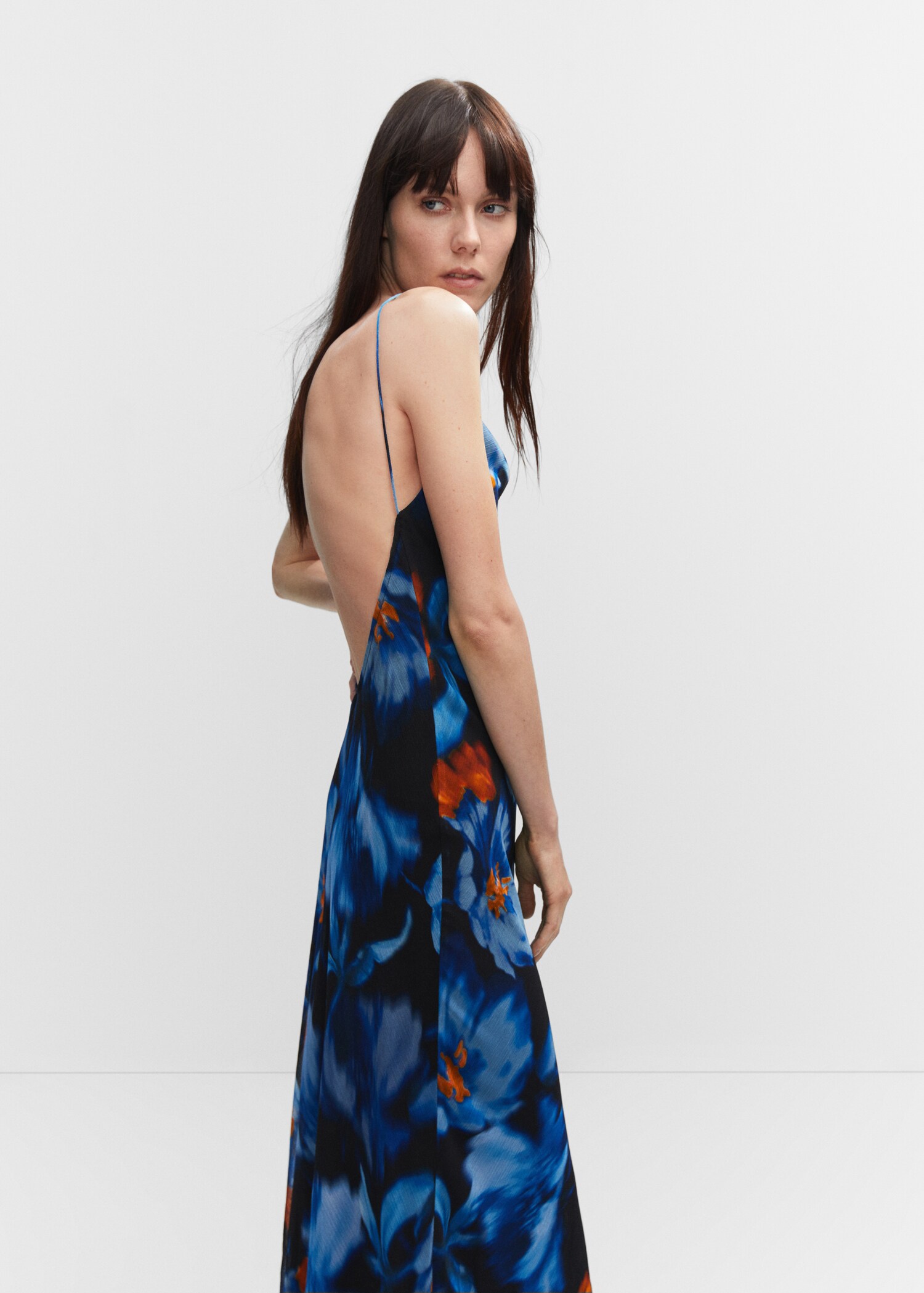 Geblümtes Chiffon-Kleid - Detail des Artikels 1
