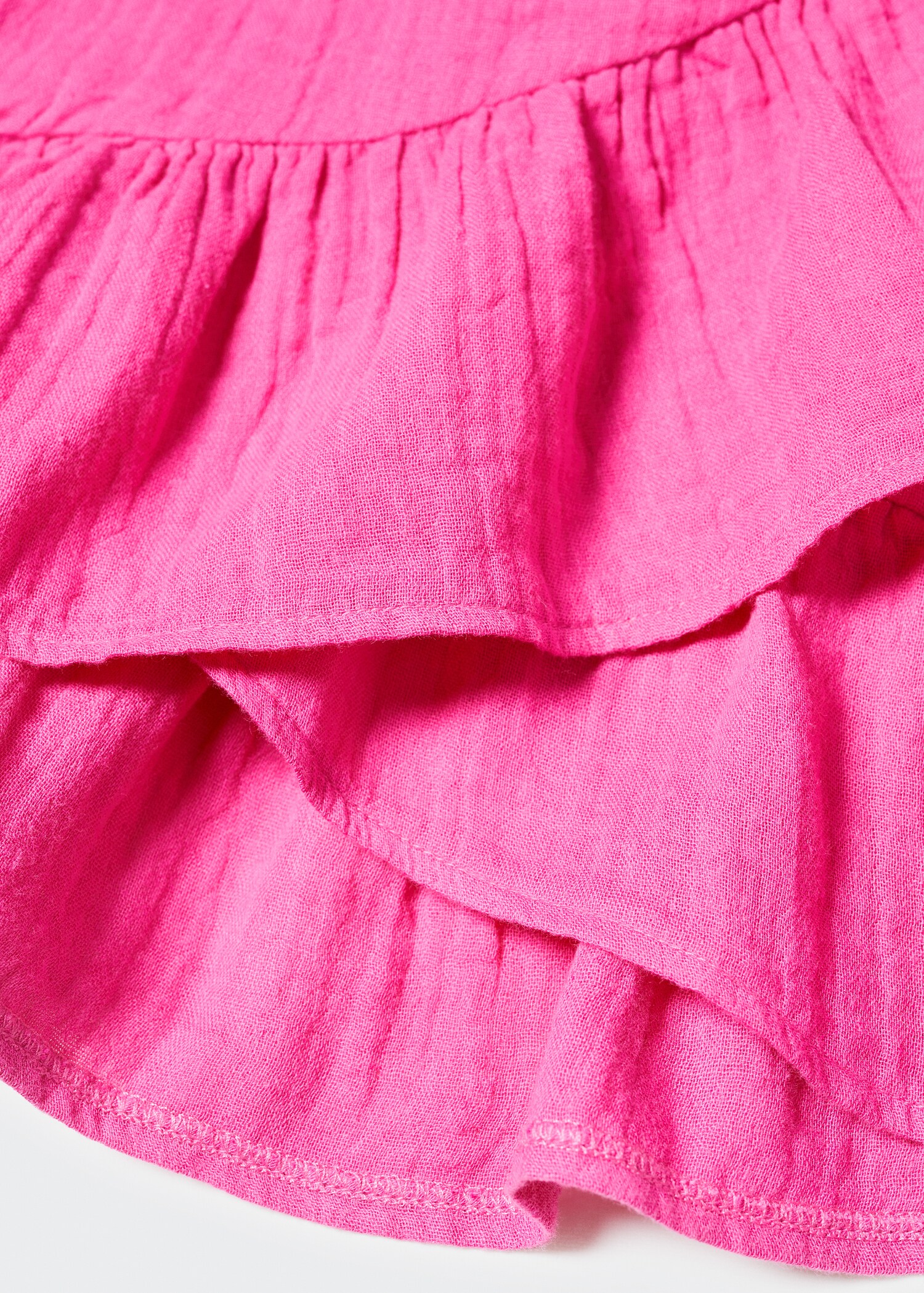 Textured criss-cross skirt - Details of the article 8