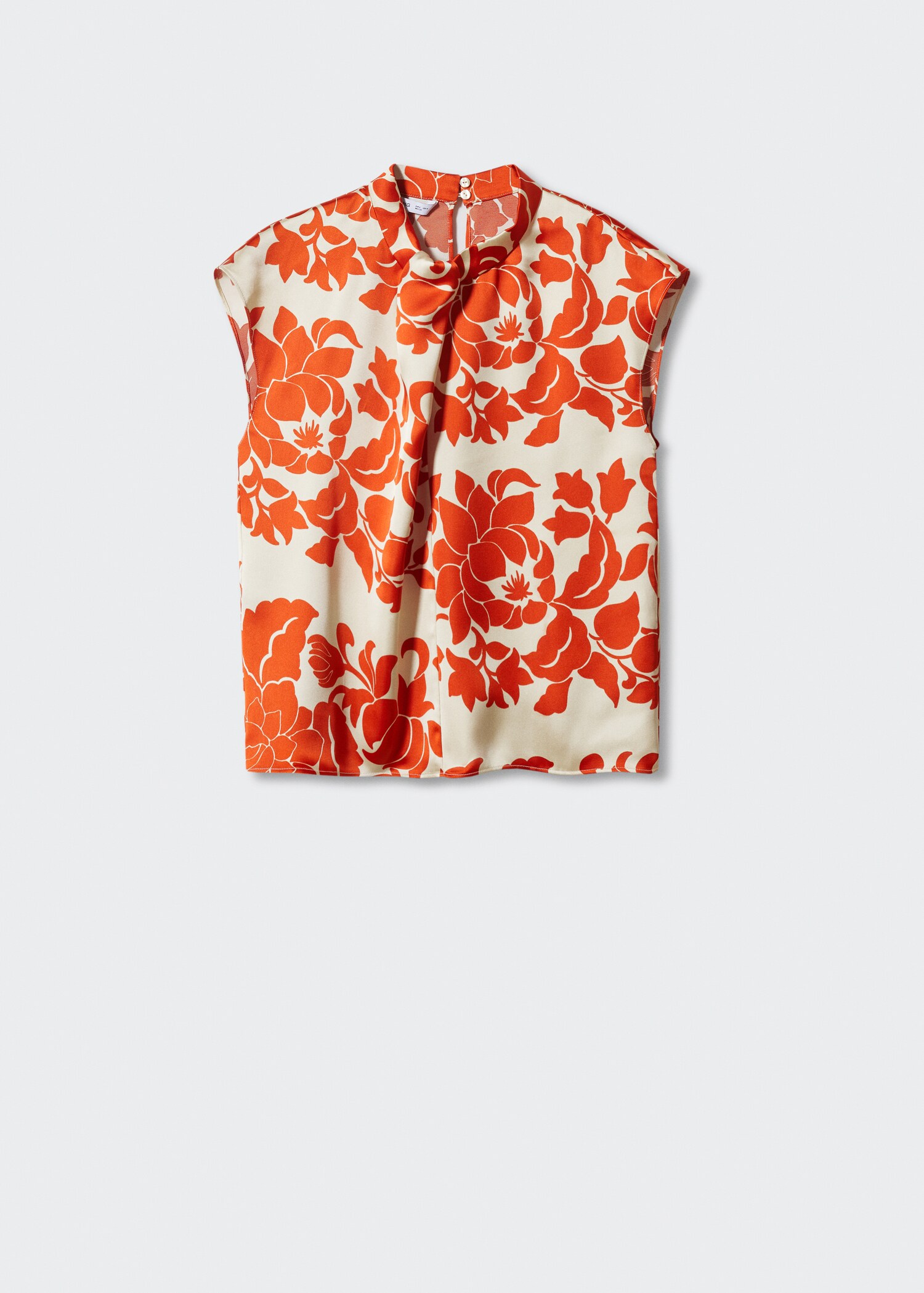 Blusa satinada floral - Artículo sin modelo