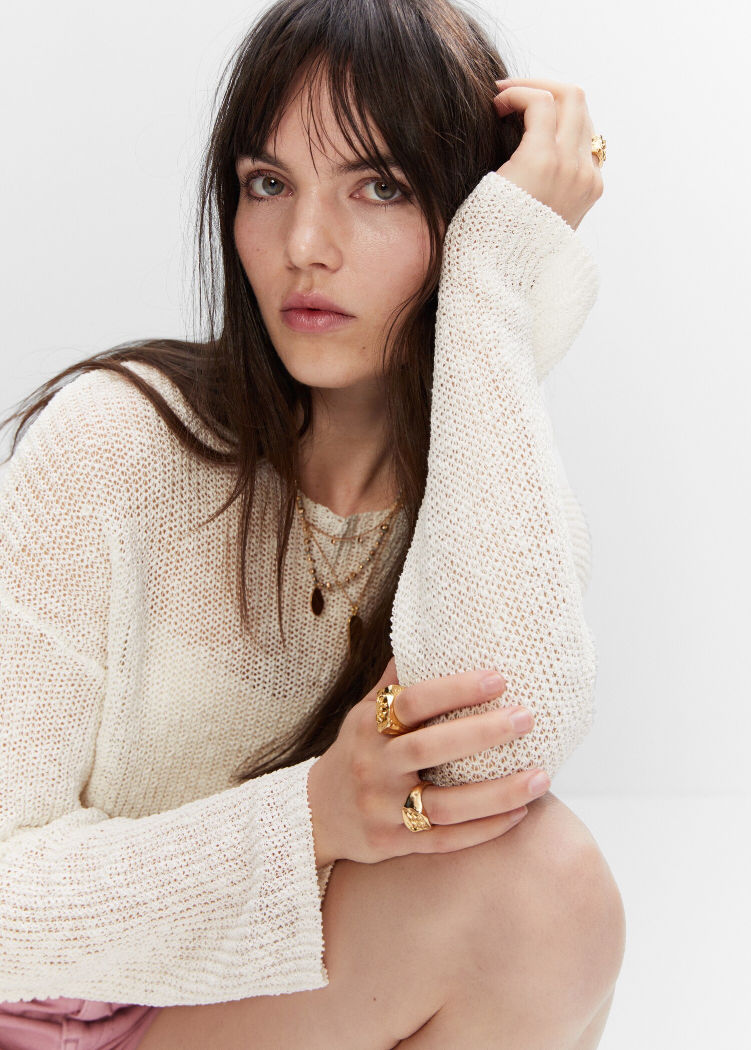 Dunne oversized trui - Detail van het artikel 1