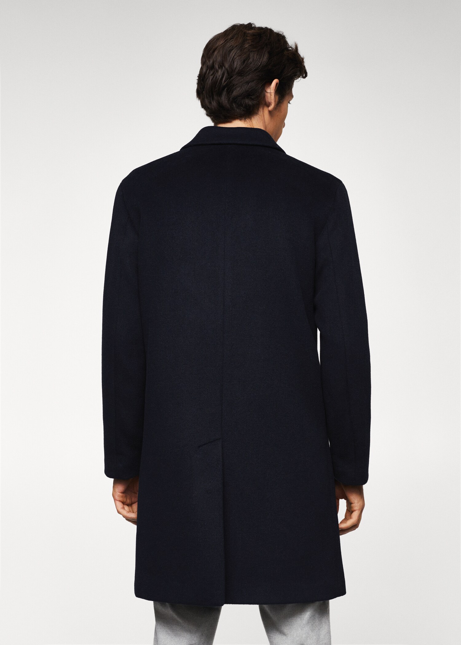 Manteau long en laine - Verso de l’article