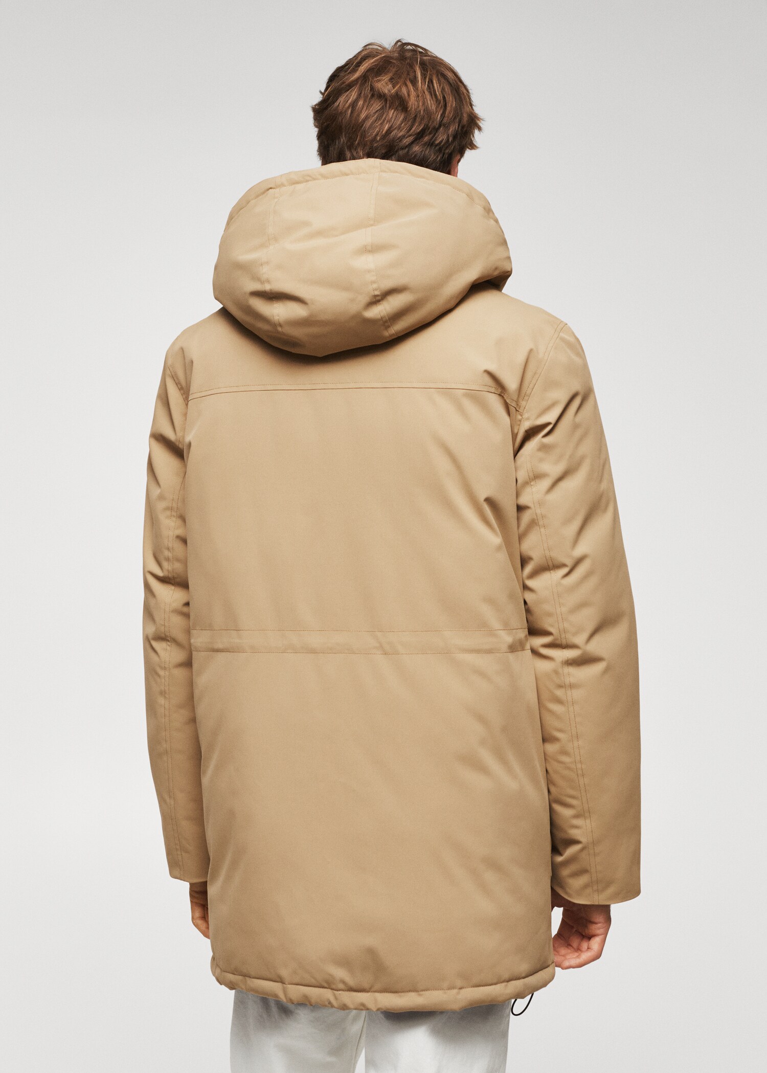 Parka acolchada capucha - Reverso del artículo