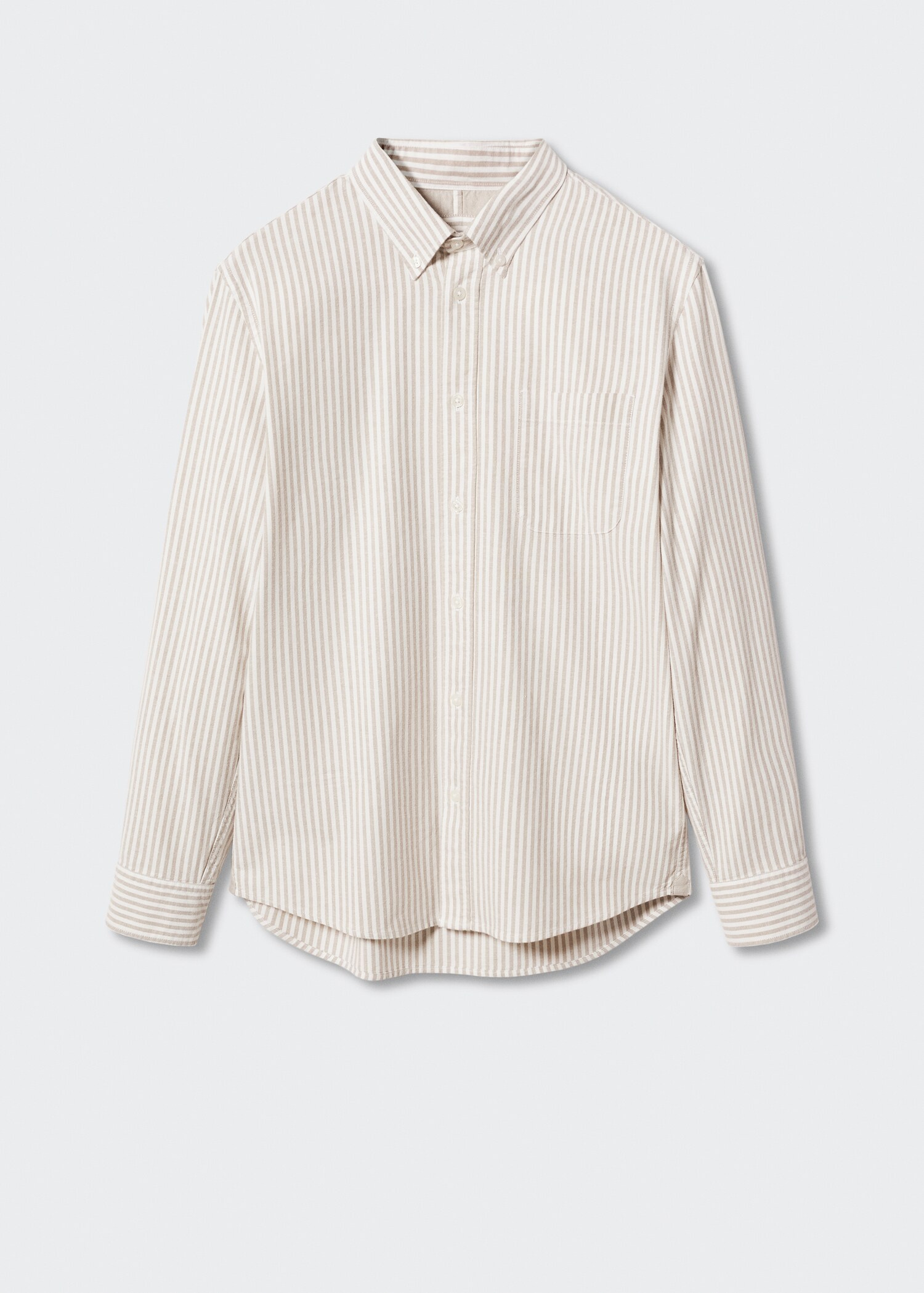 Regular-fit cotton striped shirt - Article without model