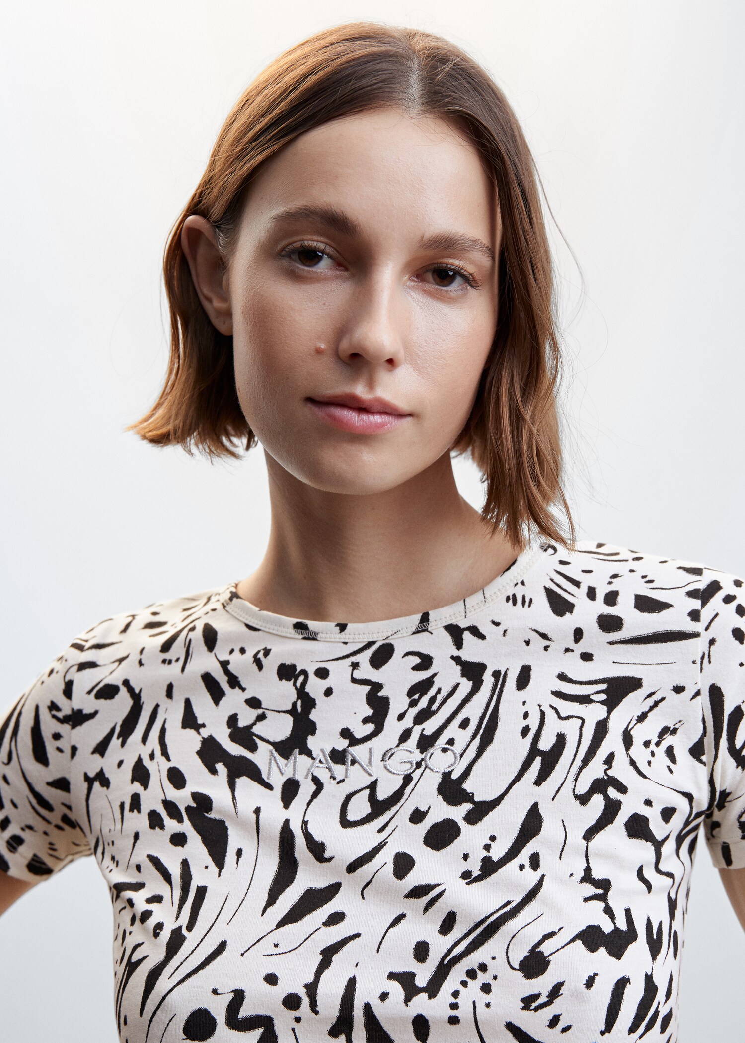 Embroidered logo print t-shirt - Details of the article 1