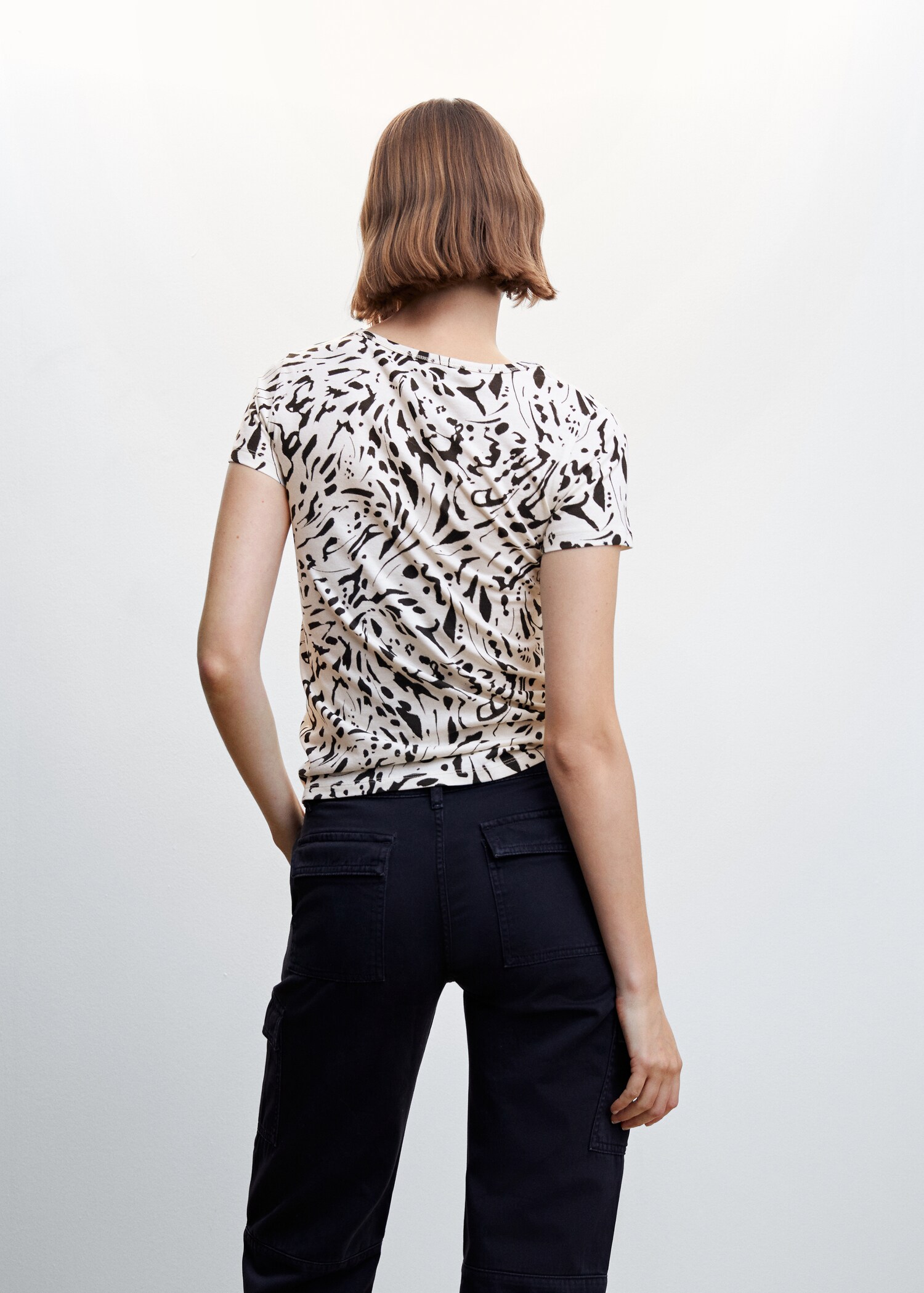 Embroidered logo print t-shirt - Reverse of the article