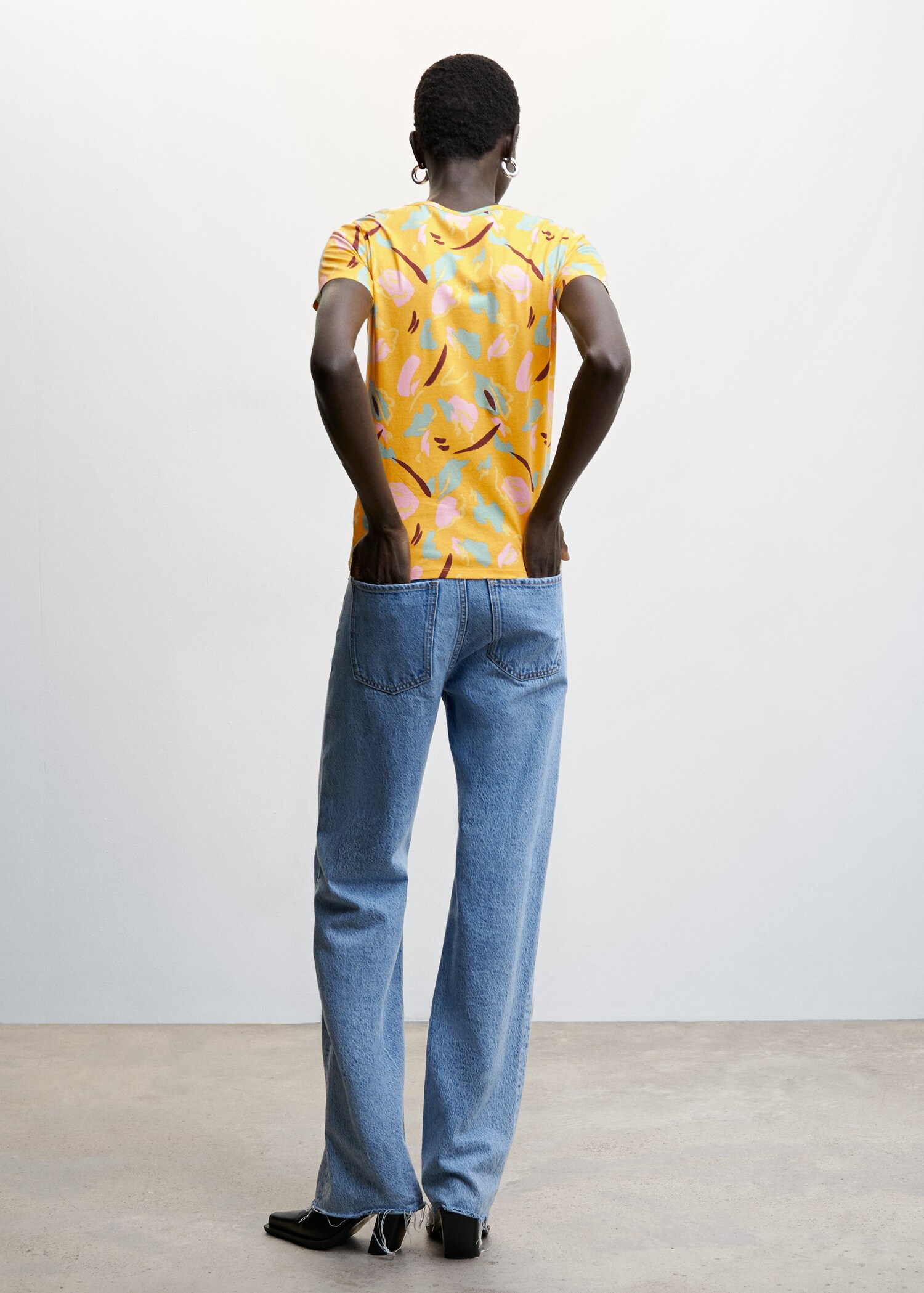 Embroidered logo print t-shirt - Reverse of the article