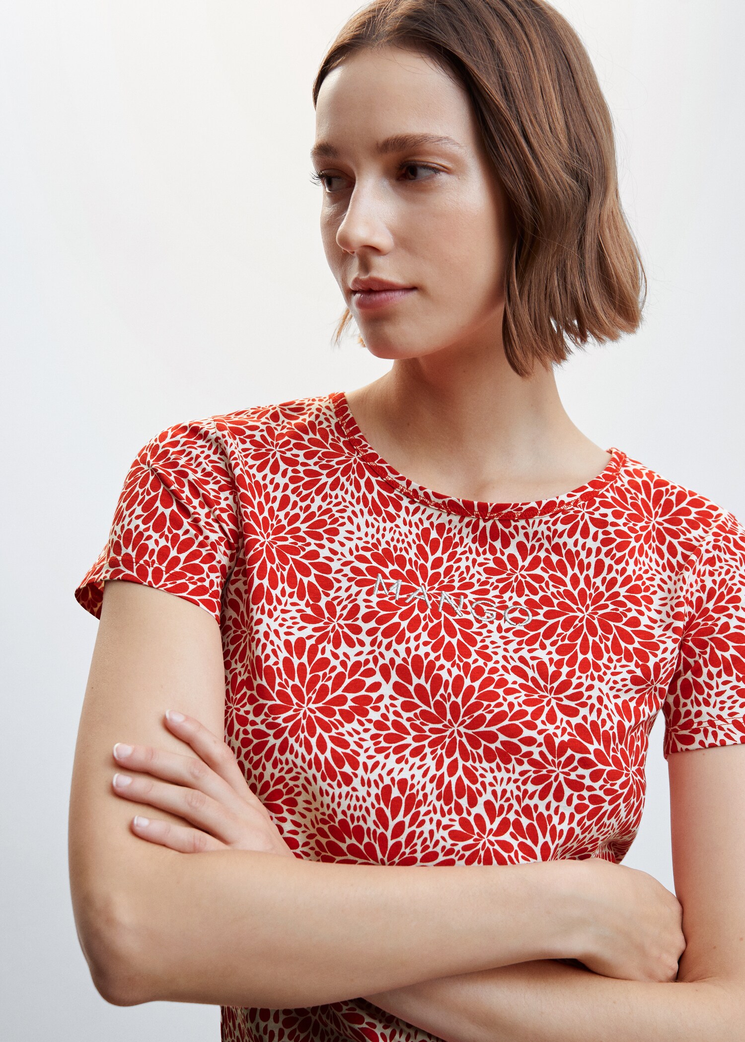Embroidered logo print t-shirt - Details of the article 1