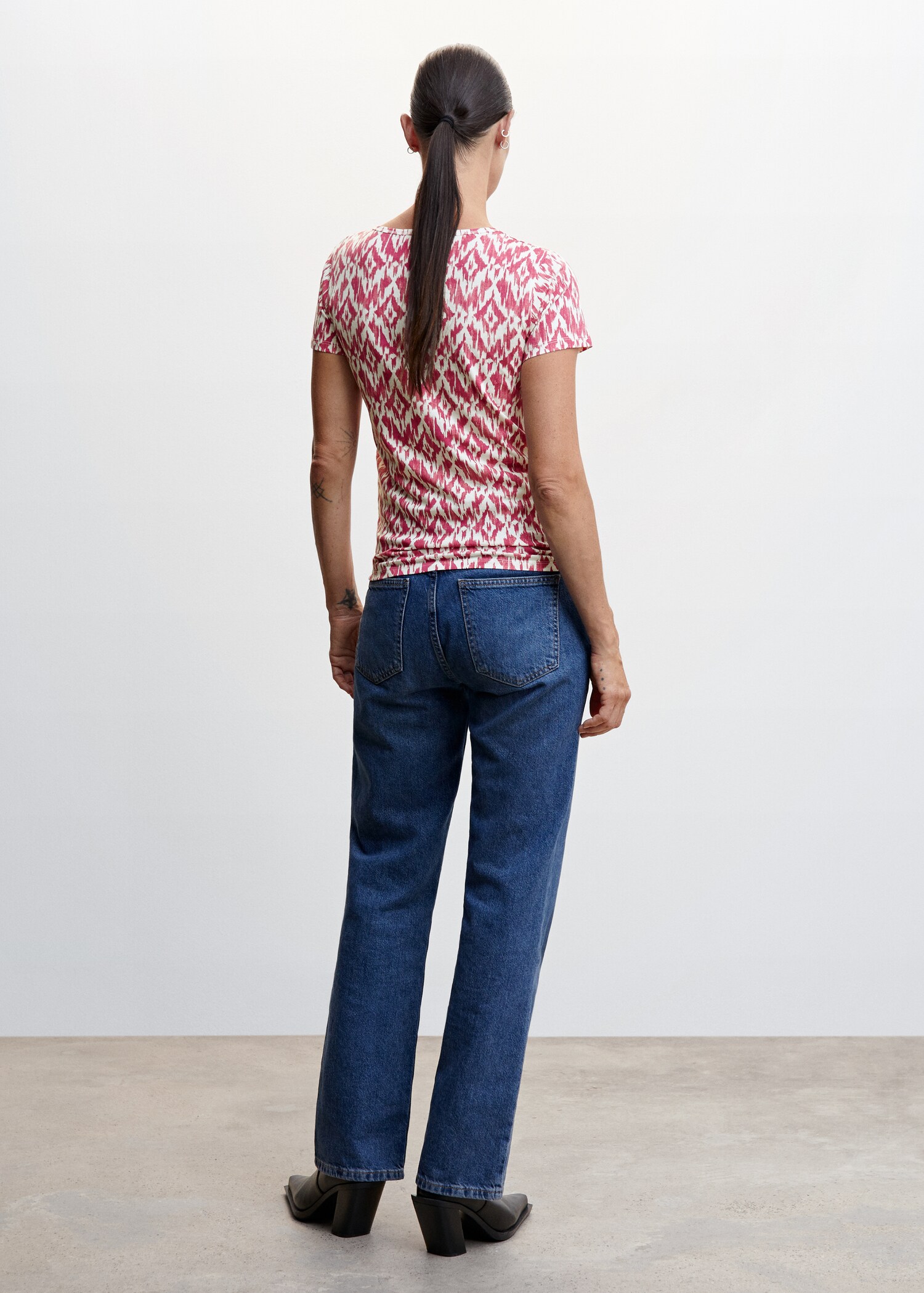 Embroidered logo print t-shirt - Reverse of the article