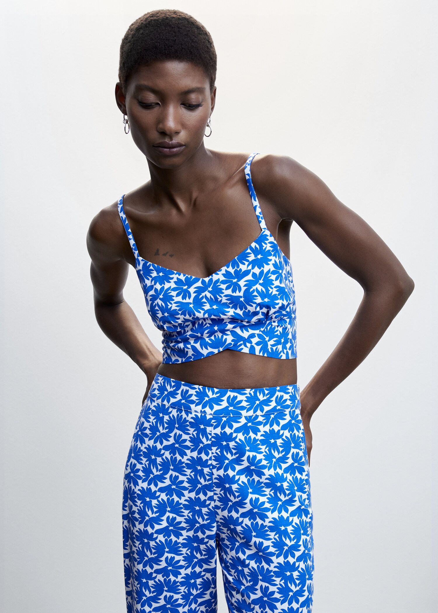 Flower print pants - Details of the article 1