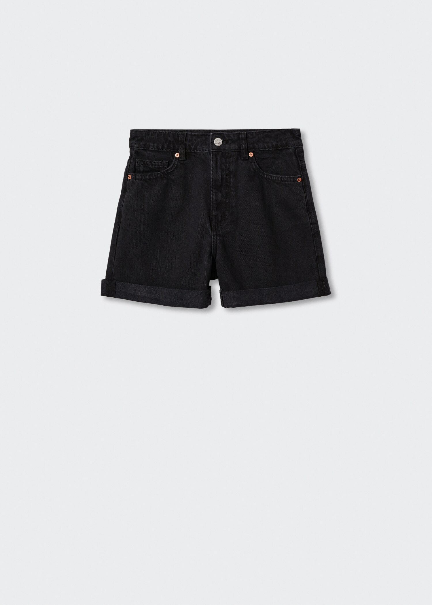 Mom-fit denim shorts - Article without model