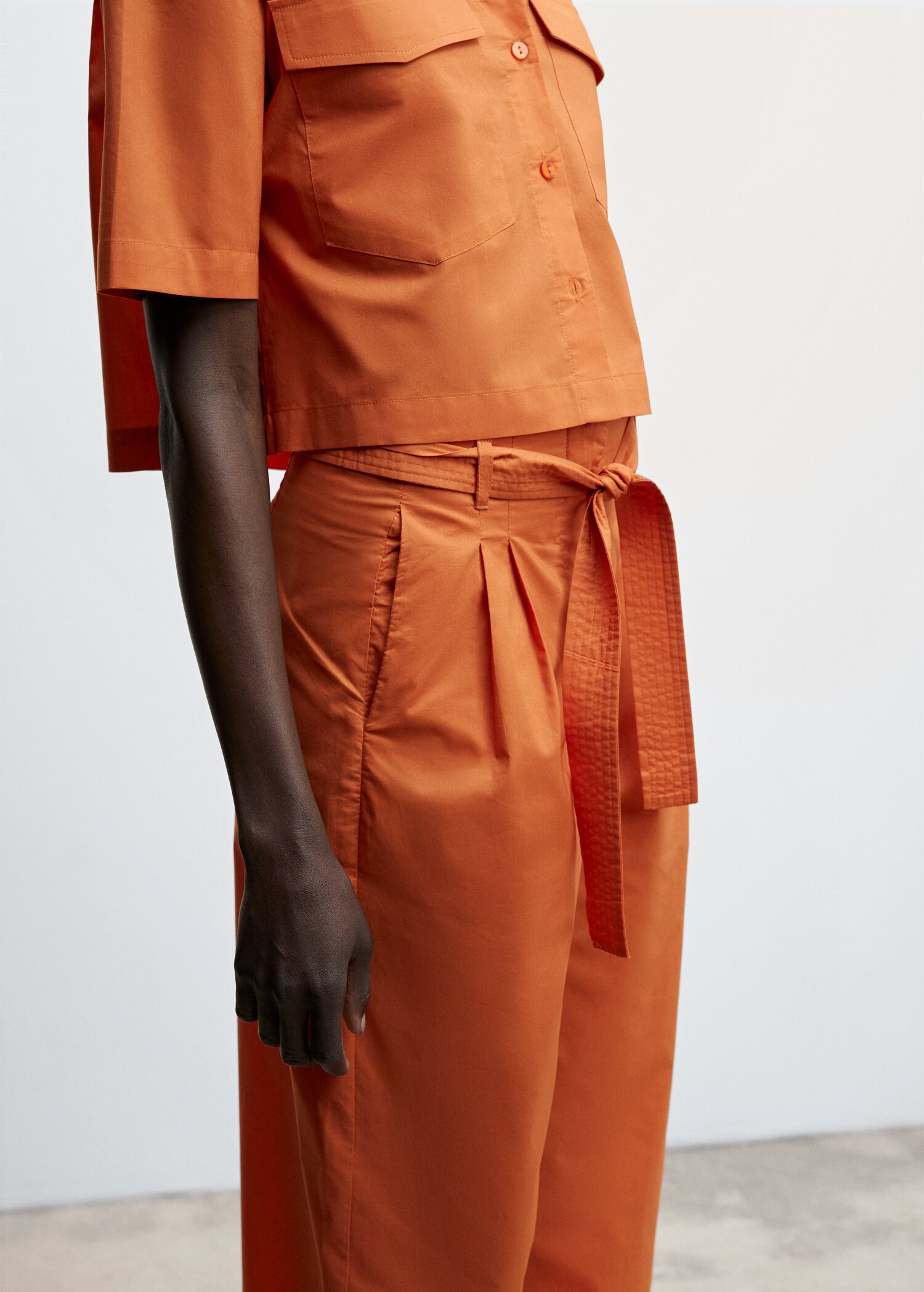Pleated culottes pants - Details of the article 6