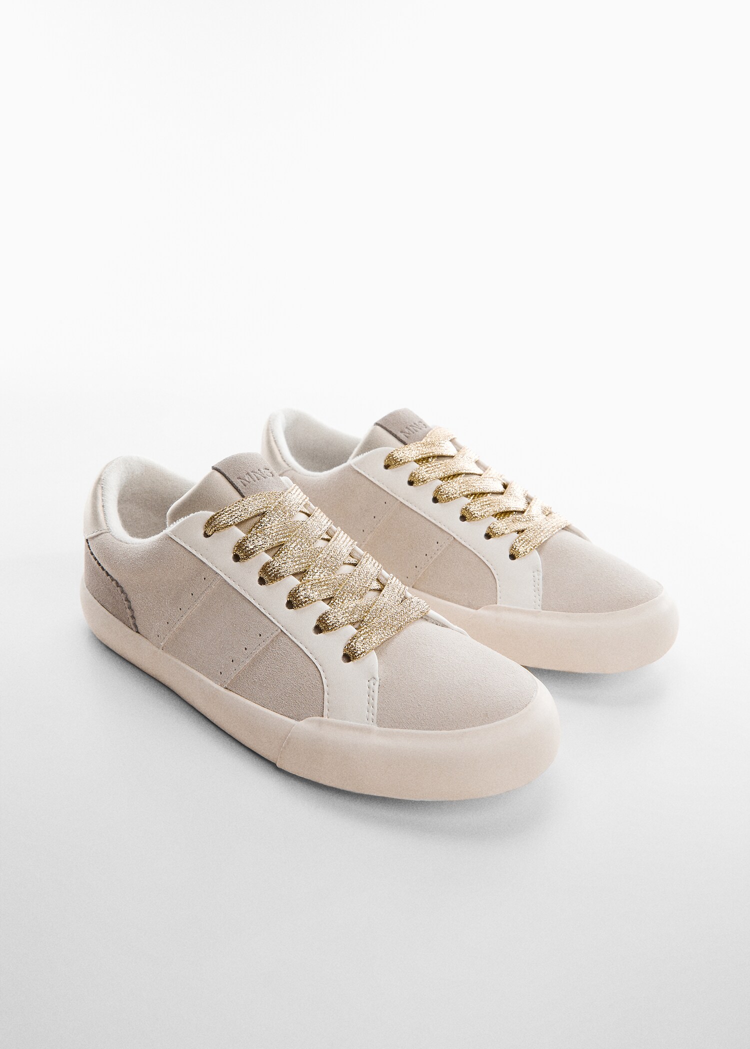 Leren vetersneakers - Middenvlak