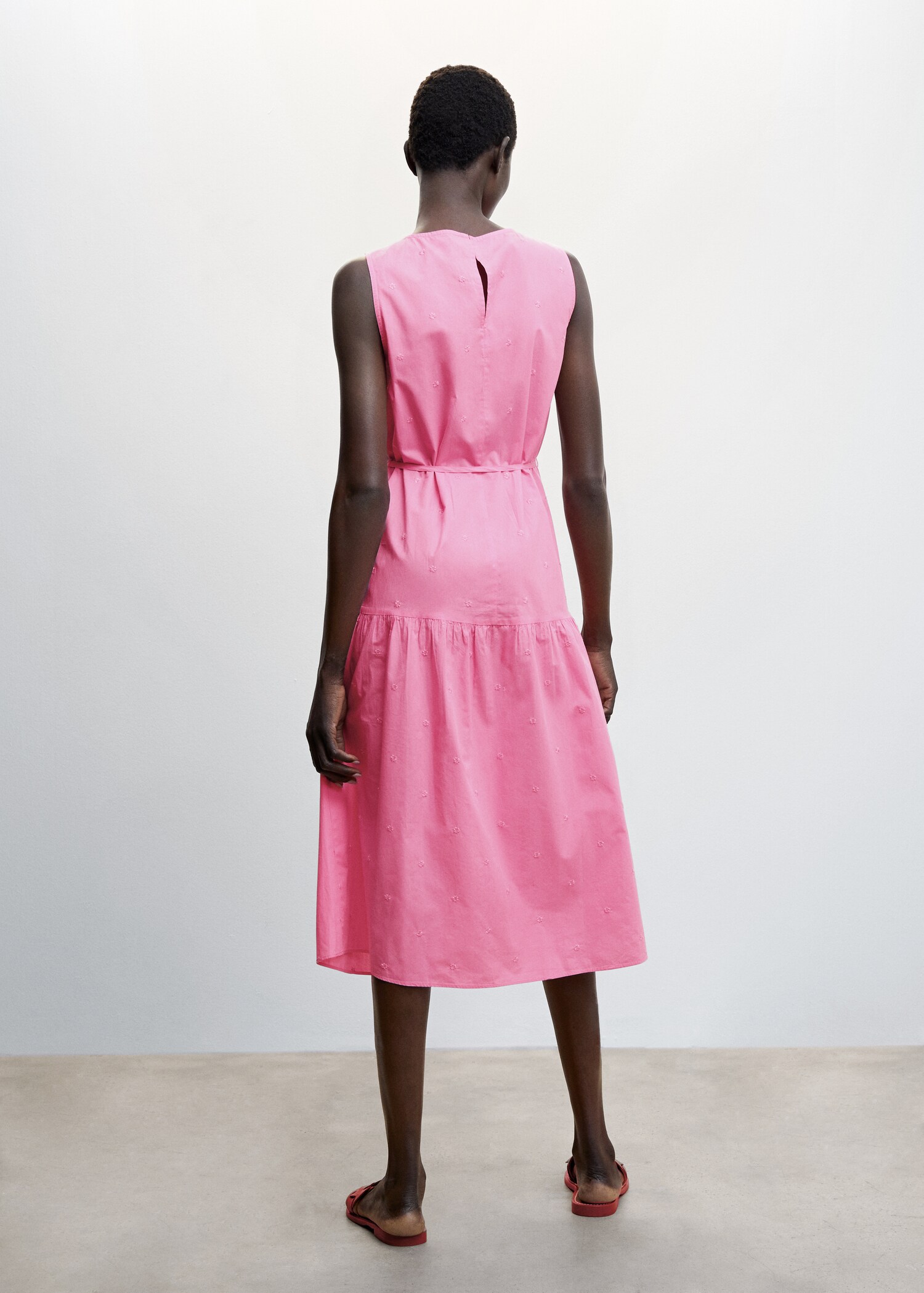 Floral embroidery dress - Reverse of the article