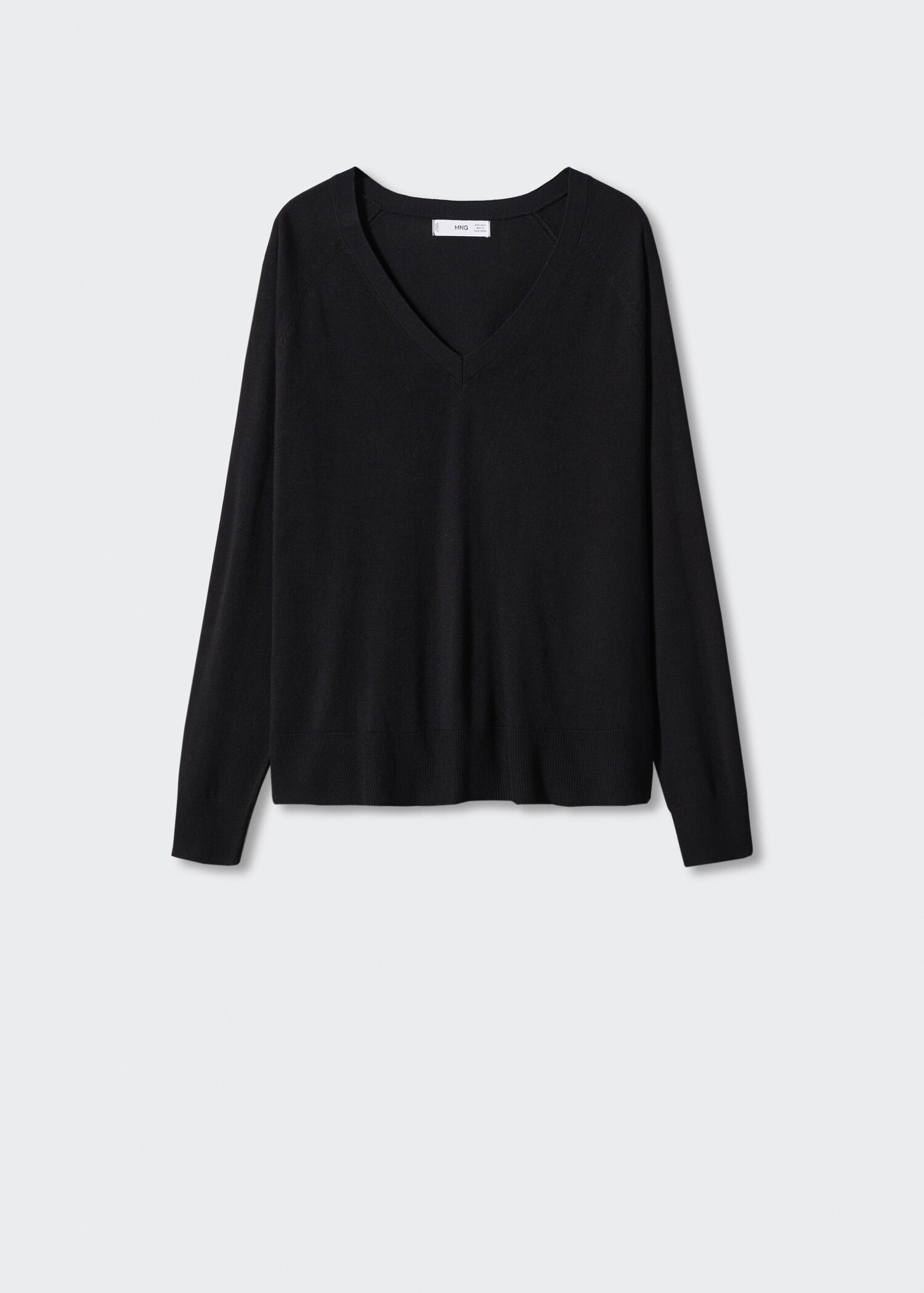 Pullover maglia sottile collo a V - Articolo senza modello