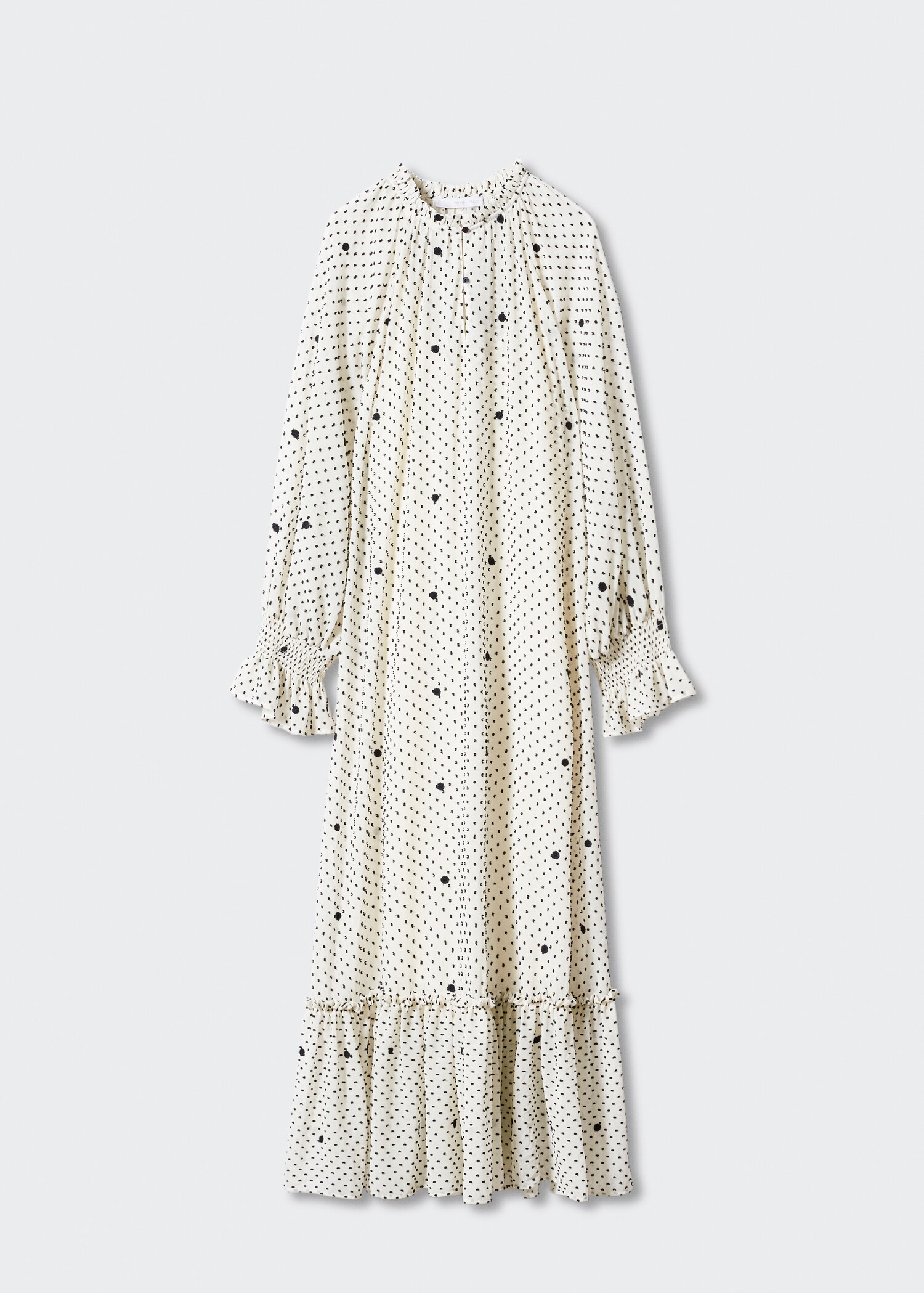 Polka-dot dress with ruffles - Article without model
