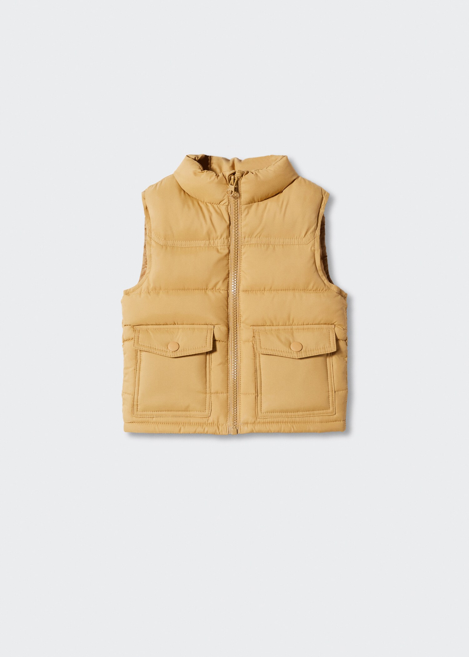 Quilted gilet with pockets - Article without model