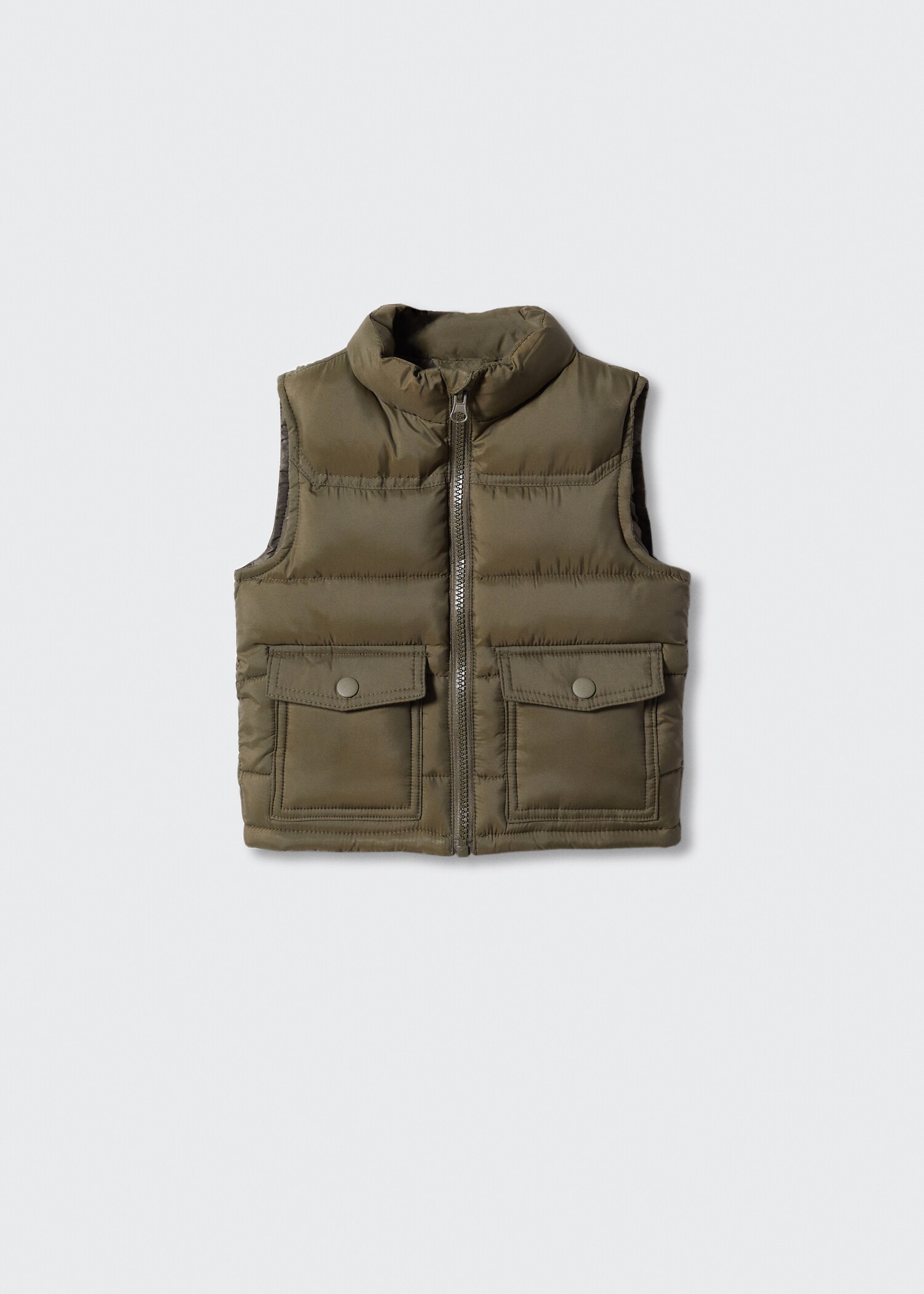 Quilted gilet with pockets - Article without model